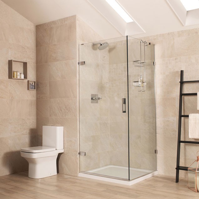 Roman Liberty 10 Side Panel 900mm for Corner Fitting - Matt Black [TR913B] [SIDE PANEL ONLY - DOOR NOT INCLUDED]