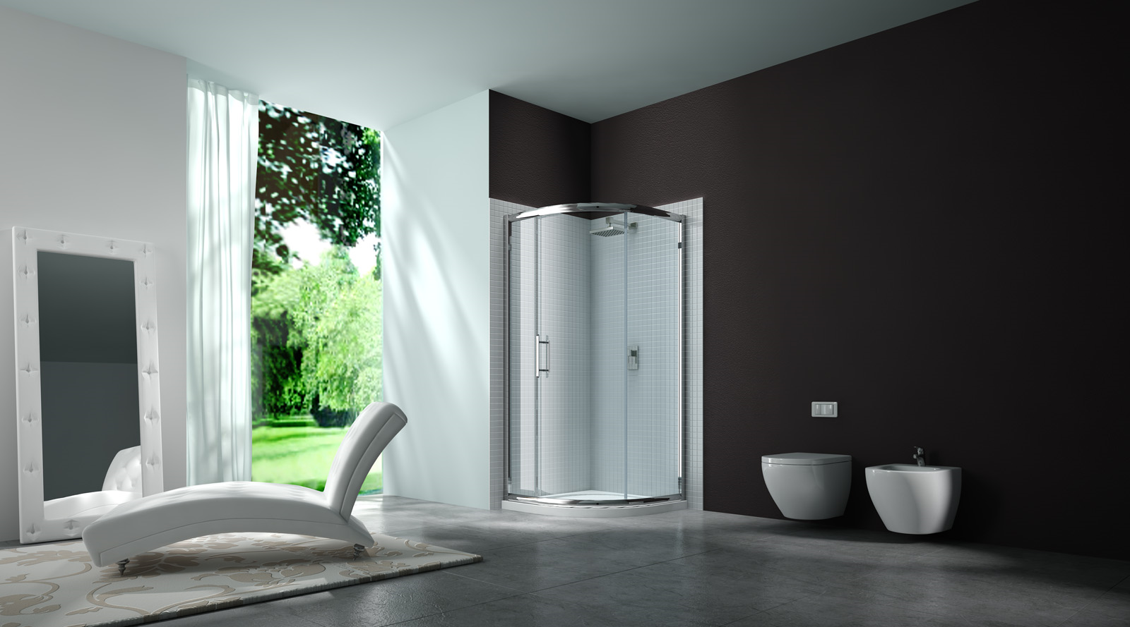 MERLYN M63225 Series 6 Single Door Quadrant 900mm without Shower Tray Chrome