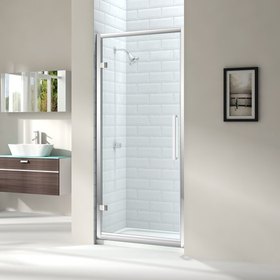 MERLYN M81221 Series 8 Hinged Shower Door 900mm Chrome Frame