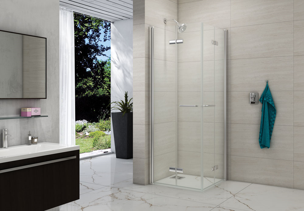 MERLYN M86101H Series 8 Wetroom - Double Folding Showerwall 760 x 760mm