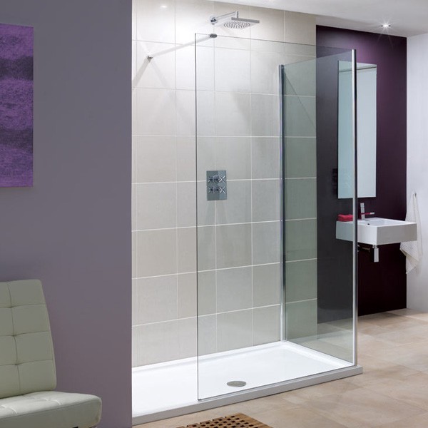 Lakes LK815-120S Walk-In Marseilles 8mm Frameless Shower Panel 1200x2000mm (End & Side Panel NOT Included)