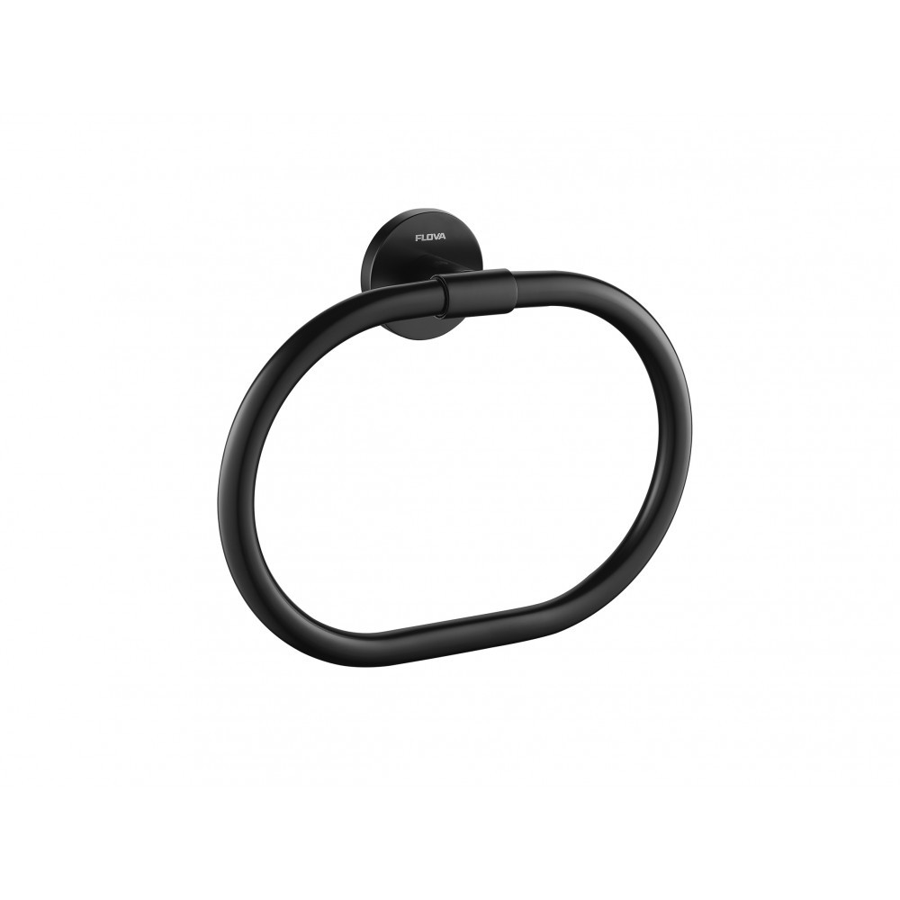 Flova Coco Towel Ring Matt Black [MB-CO8906-6]