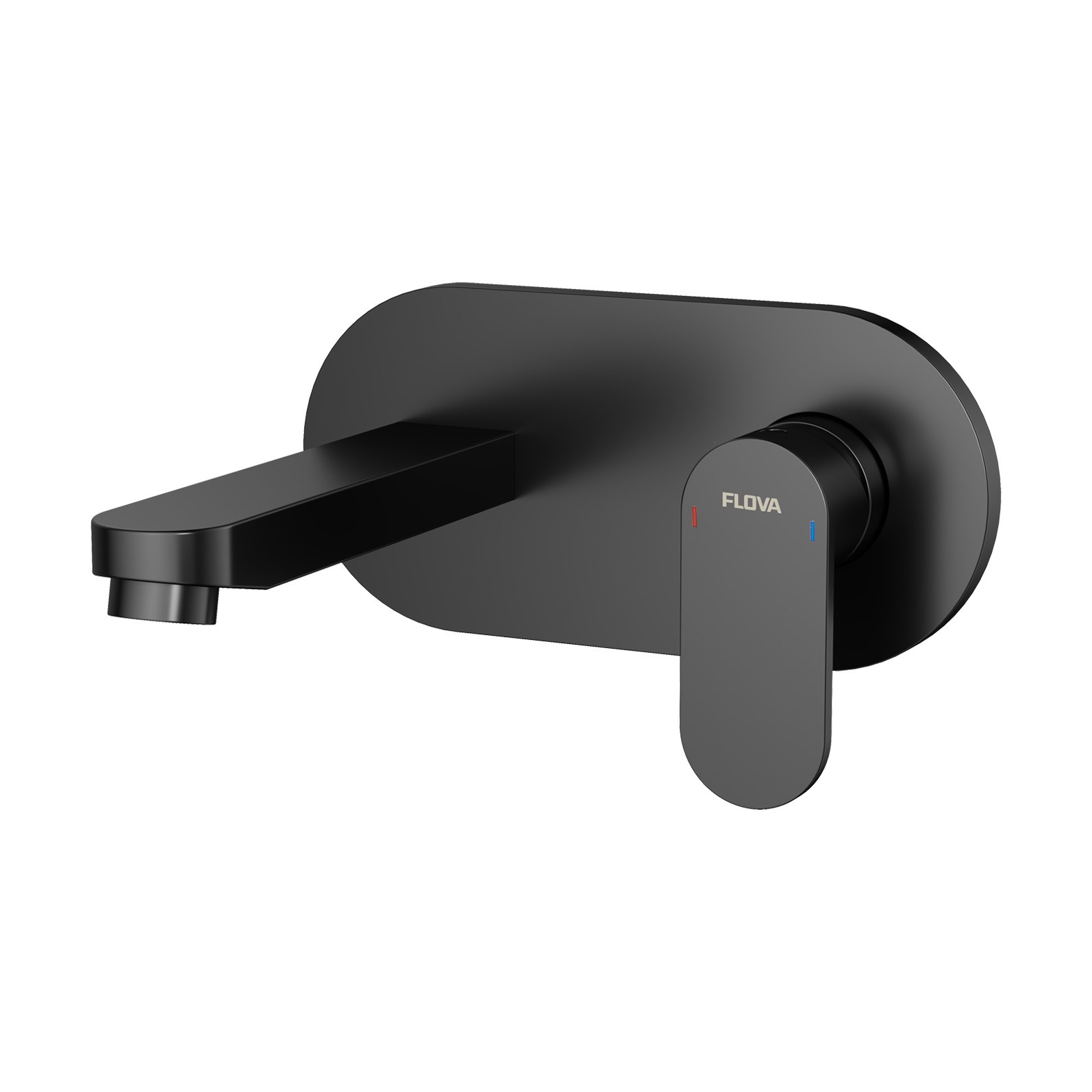 Flova Smart Wall Mounted Concealed Basin Mixer 2-Hole Finishing Set - Matt Black [MB-SM2HBAS-TRIM]