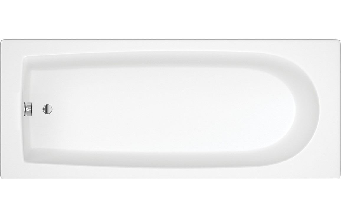 Magento Round Single Ended 1600x700x550mm 0TH Bath w/Legs [PLUM105629]