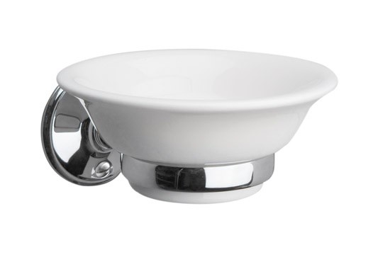 Miller 630C Stockholm Ceramic Soap Dish & Holder Chrome