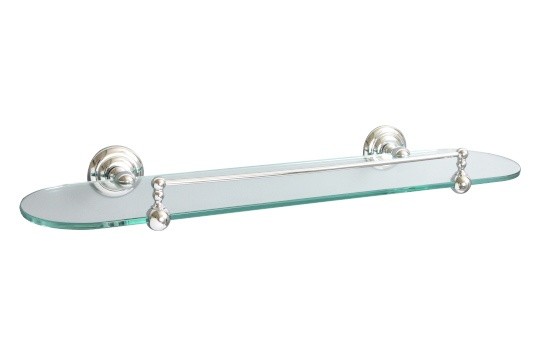 Miller 6602C Richmond Clear Glass Shelf 500mm Chrome