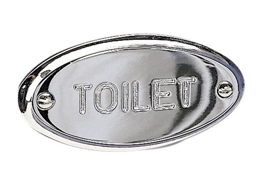 Miller 722C Classic Toilet Sign 80mm Chrome