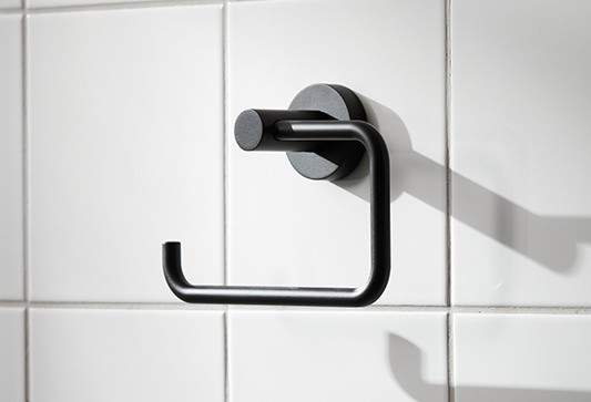 Miller 8710B Bond Full-Fix Toilet Roll Holder 105x150mm Matt Black