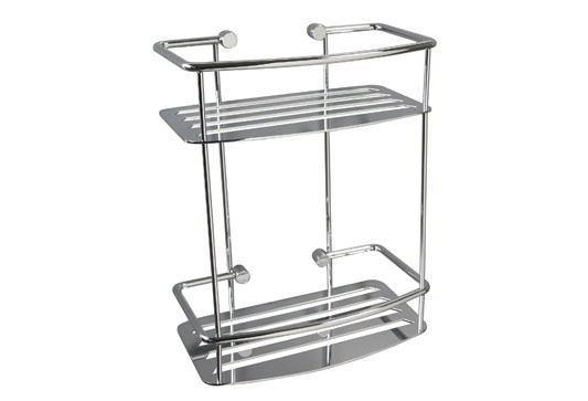 Miller 871C Classic Two Tier Shower Shelf 310x250mm Chrome