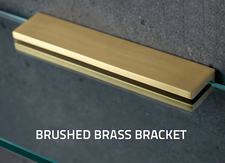 Miller 8102MP1 Classic Bracket for Glass Shelf Brushed Brass (Bracket Only)