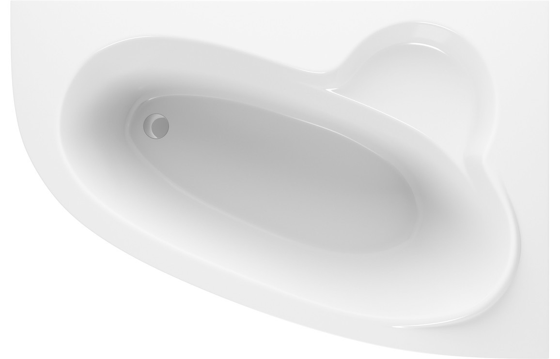 Merano 1500x950x600mm 0TH Offset Corner Bath w/Legs (RH) [PLUM105673]
