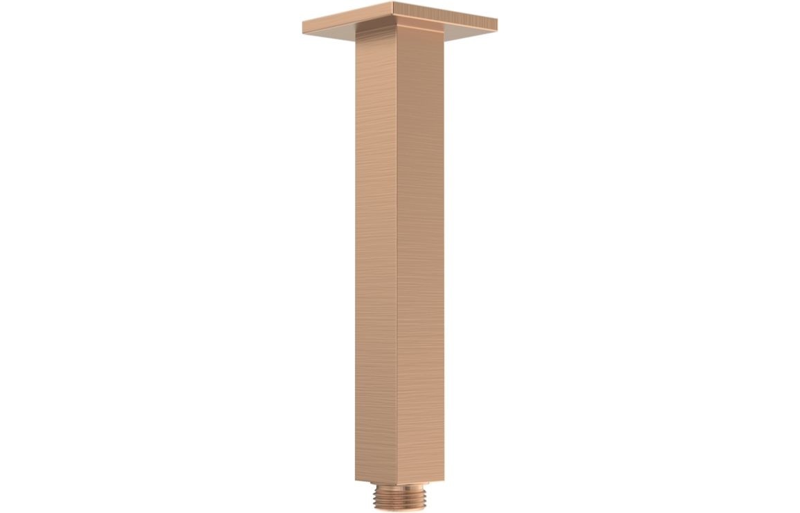 Misurina Ceiling Shower Arm (Square) 180mm Brushed Bronze [PLUM111568]