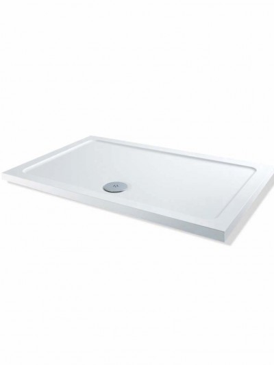 MX Group Elements Rectangular Shower Tray with 90mm Waste 1300x760mm White [SS3]