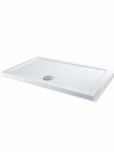 MX Group Elements Rectangular Shower Tray with 90mm Waste 1800x700mm White [XHR]