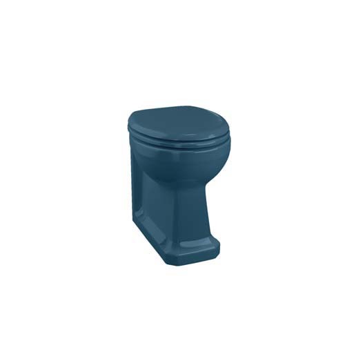 Burlington P14BLUE Bespoke Alaska Blue Back to Wall Pan 425 x 360mm - (pan only)