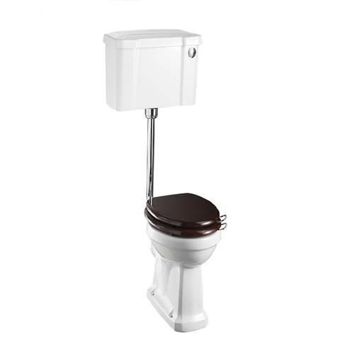 Burlington P2 High/Low Level WC Pan with Horizontal Outlet 461mm (Cistern Flush Kit & Toilet Seat NOT Included)