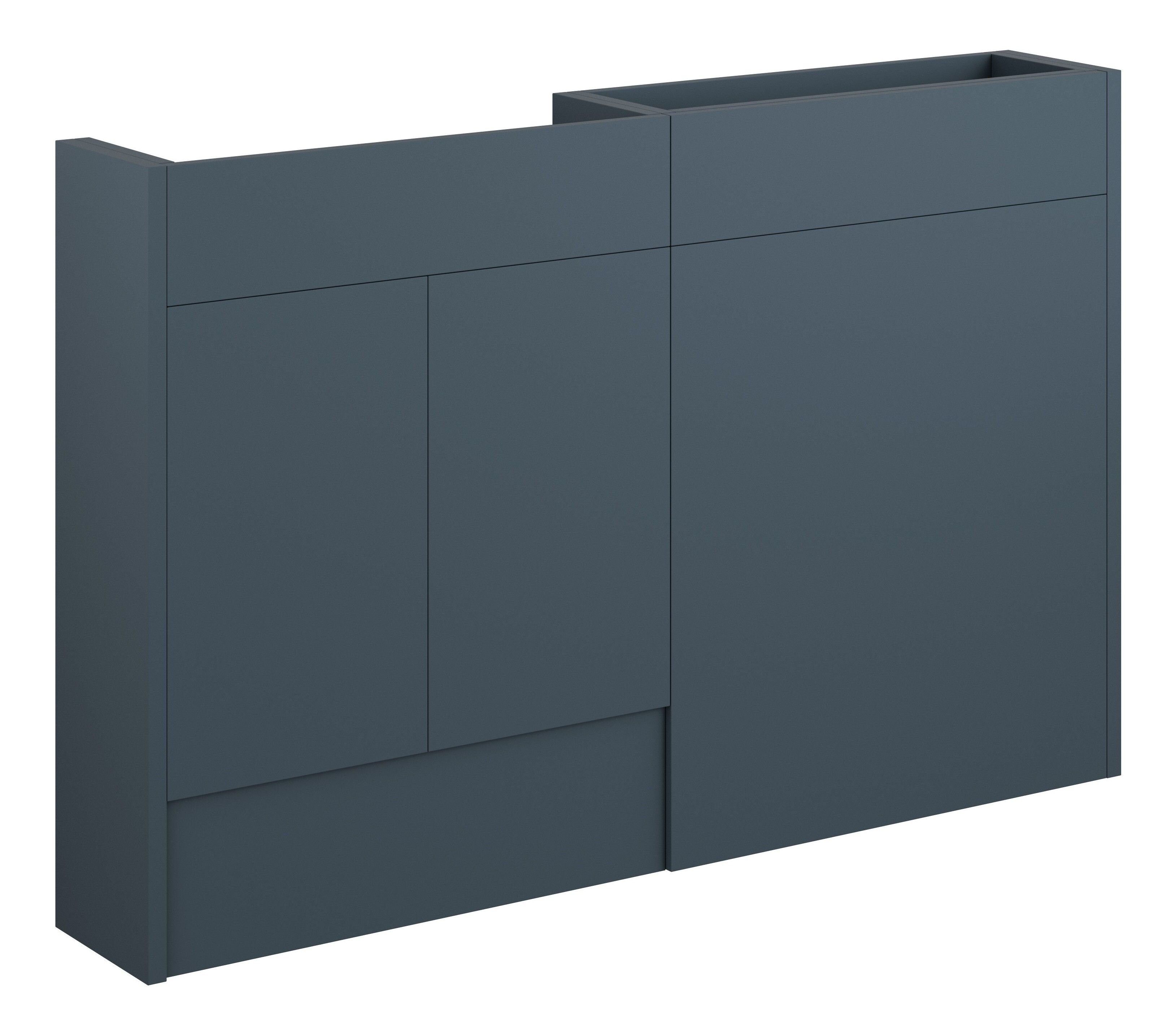 Adula Slim Basin & WC Unit Pack 1236mm Matt Arley Blue (Oak Cabinet) [PLUM110932]