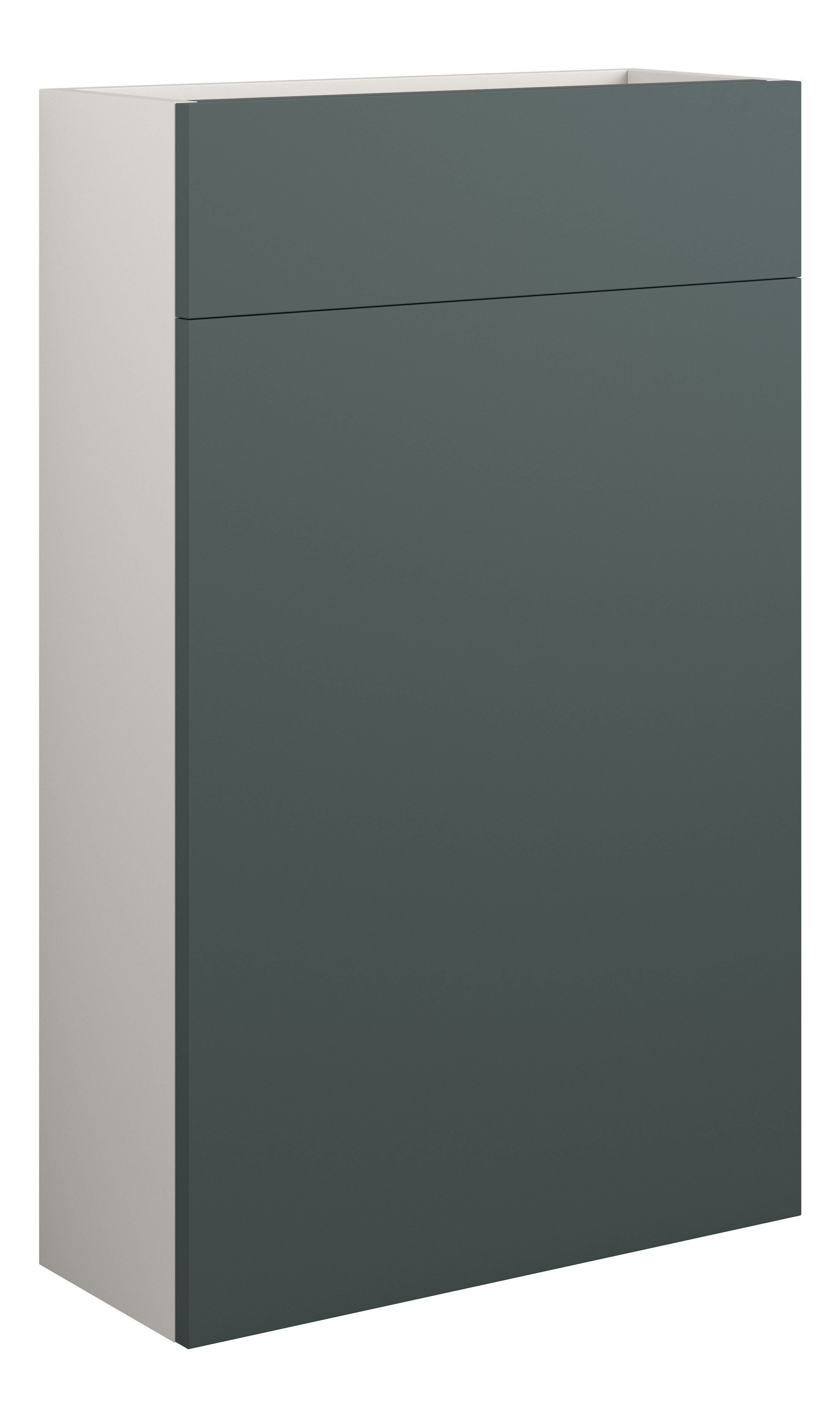 Adula Slim WC Unit 500mm Matt Green (Grey Cabinet) [PLUM110765]