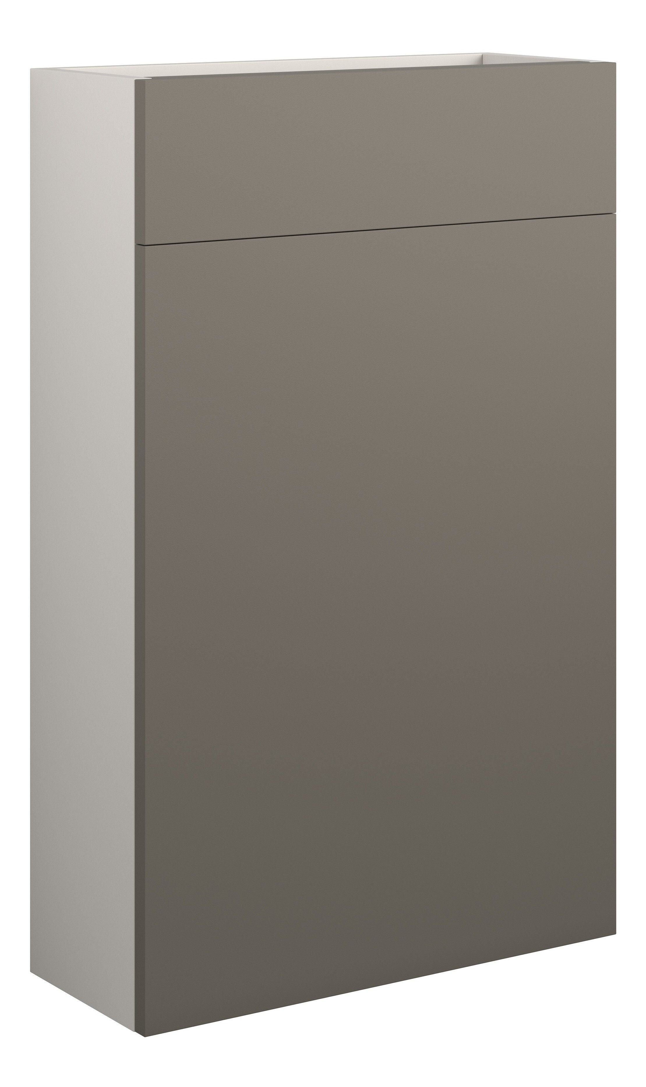 Adula Slim WC Unit 500mm Matt Stone (Grey Cabinet) [PLUM110694]