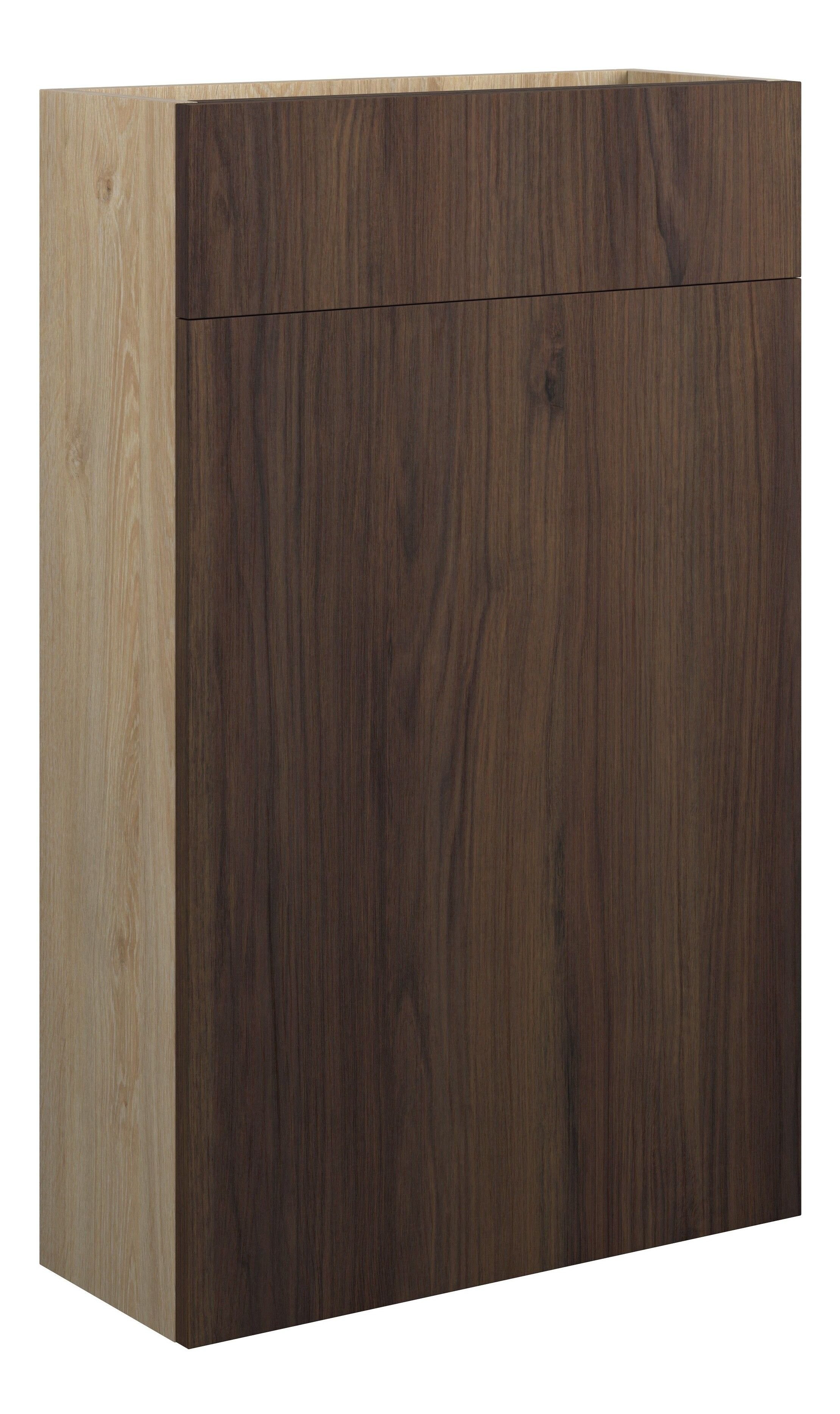 Adula Slim WC Unit 500mm Warm Walnut (Oak Cabinet) [PLUM110837]