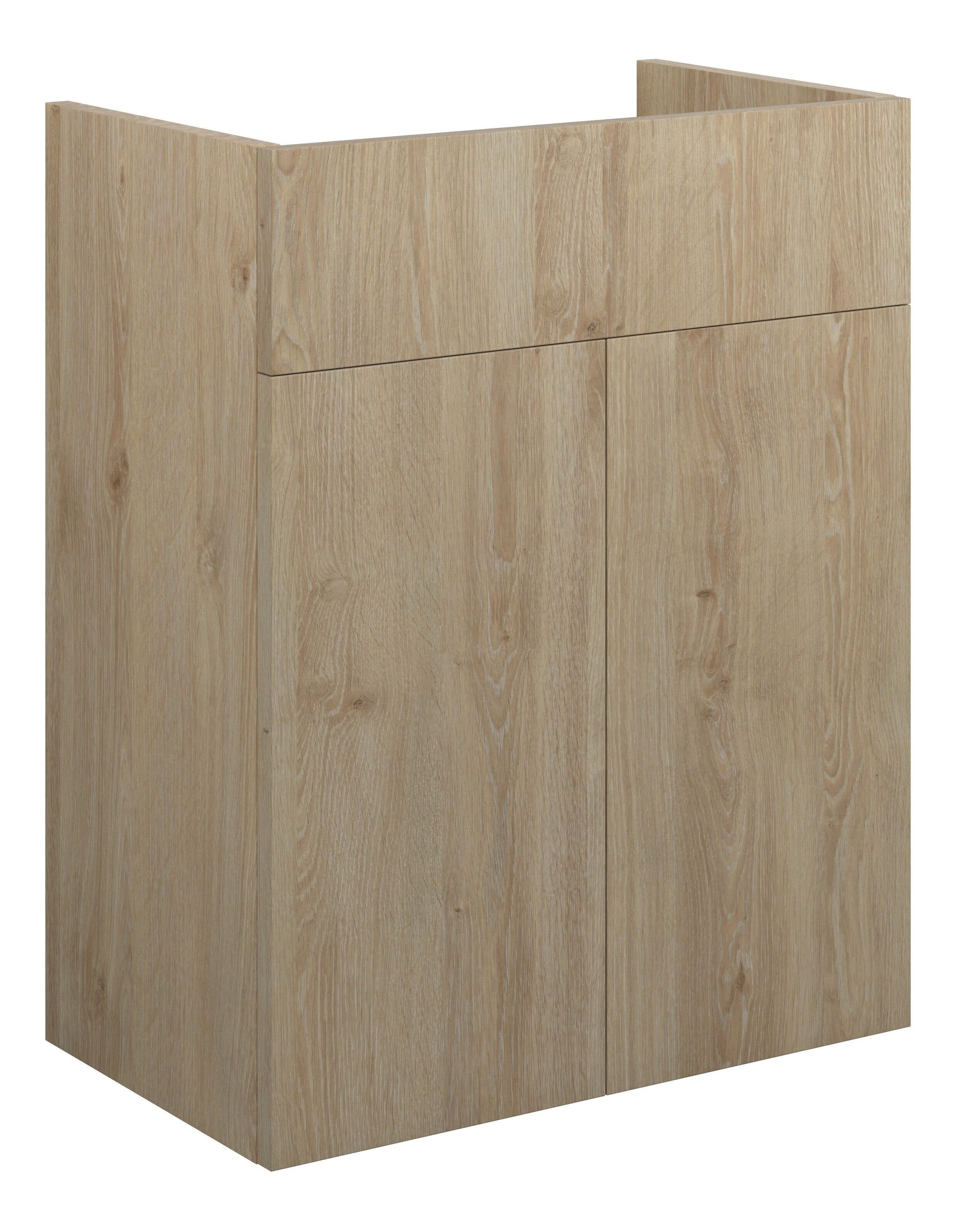 Adula Standard Basin Unit 500mm (2 Door) Havana Oak (Oak Cabinet) [PLUM110615]