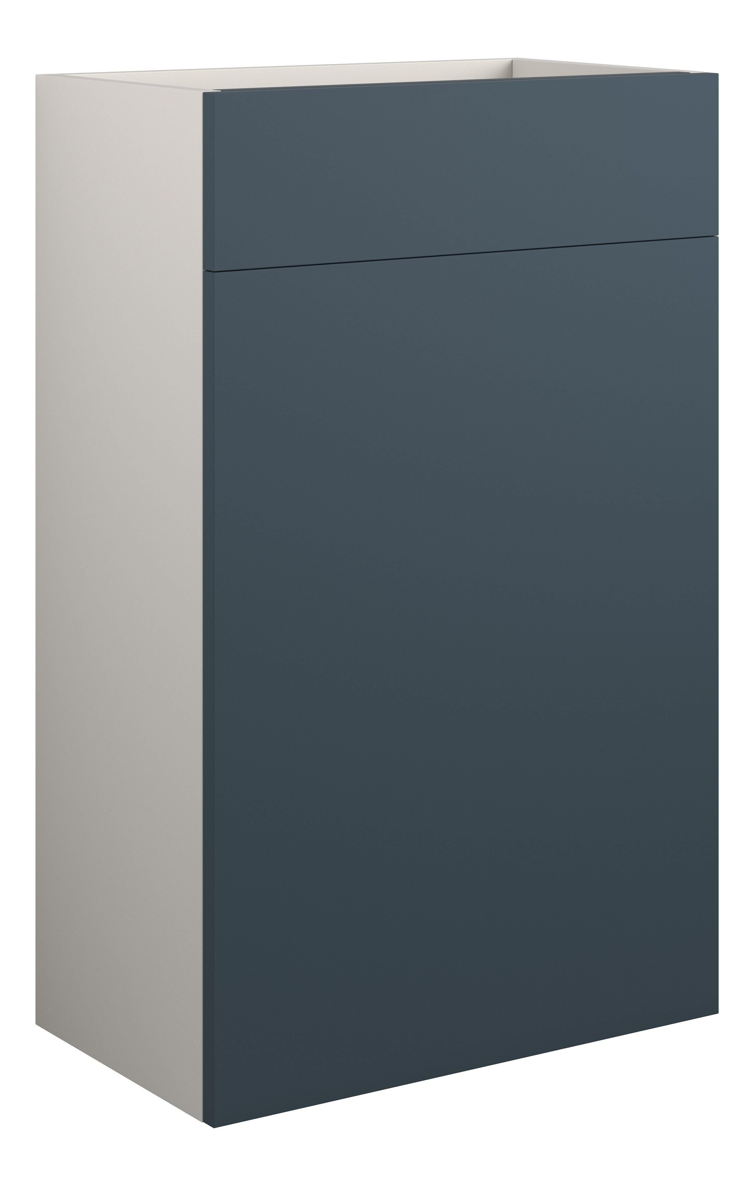 Adula Standard WC Unit 500mm Matt Arley Blue (Grey Cabinet) [PLUM110910]