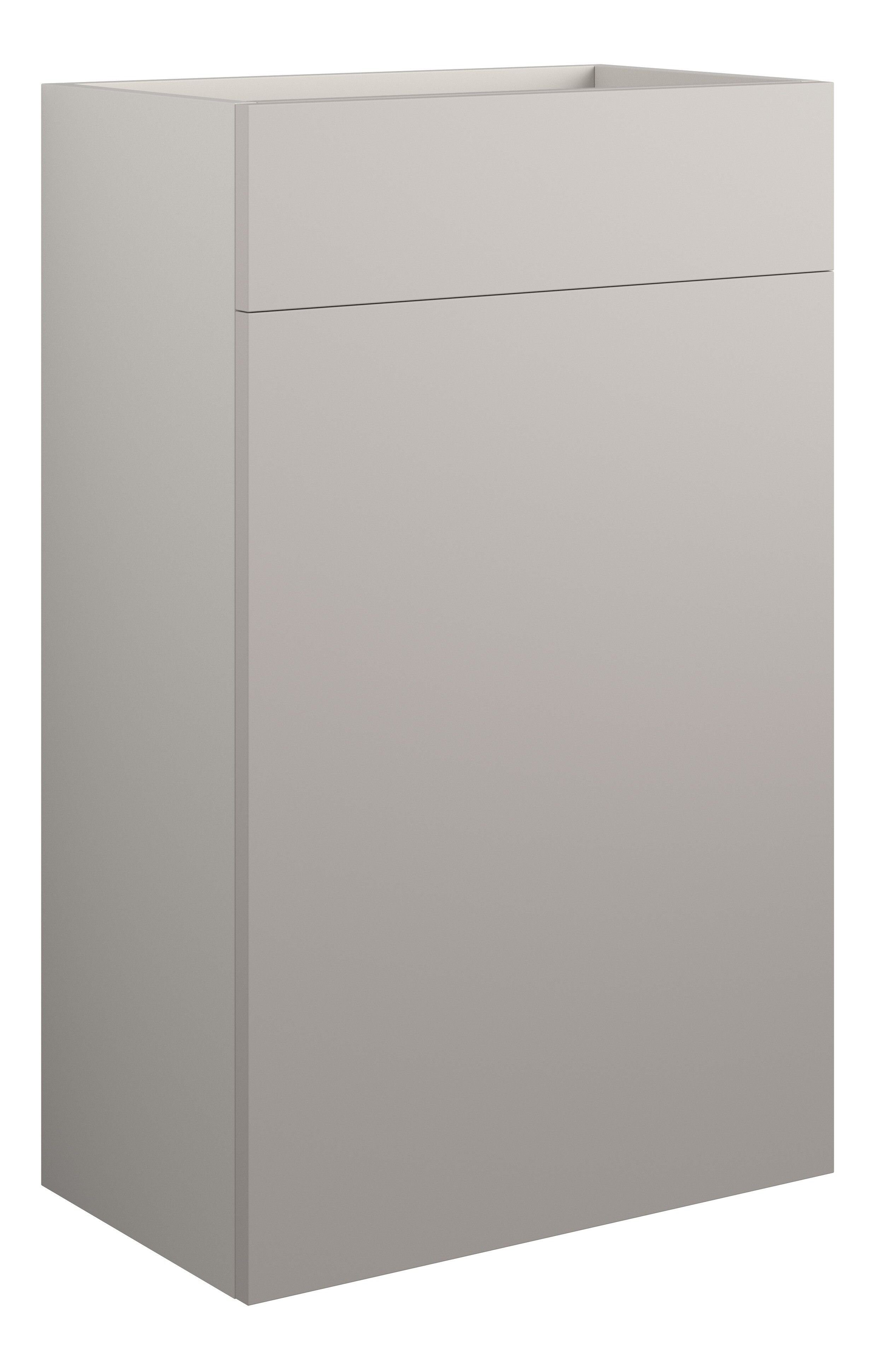 Adula Standard WC Unit 500mm Matt Dove Grey (Grey Cabinet) [PLUM110555]