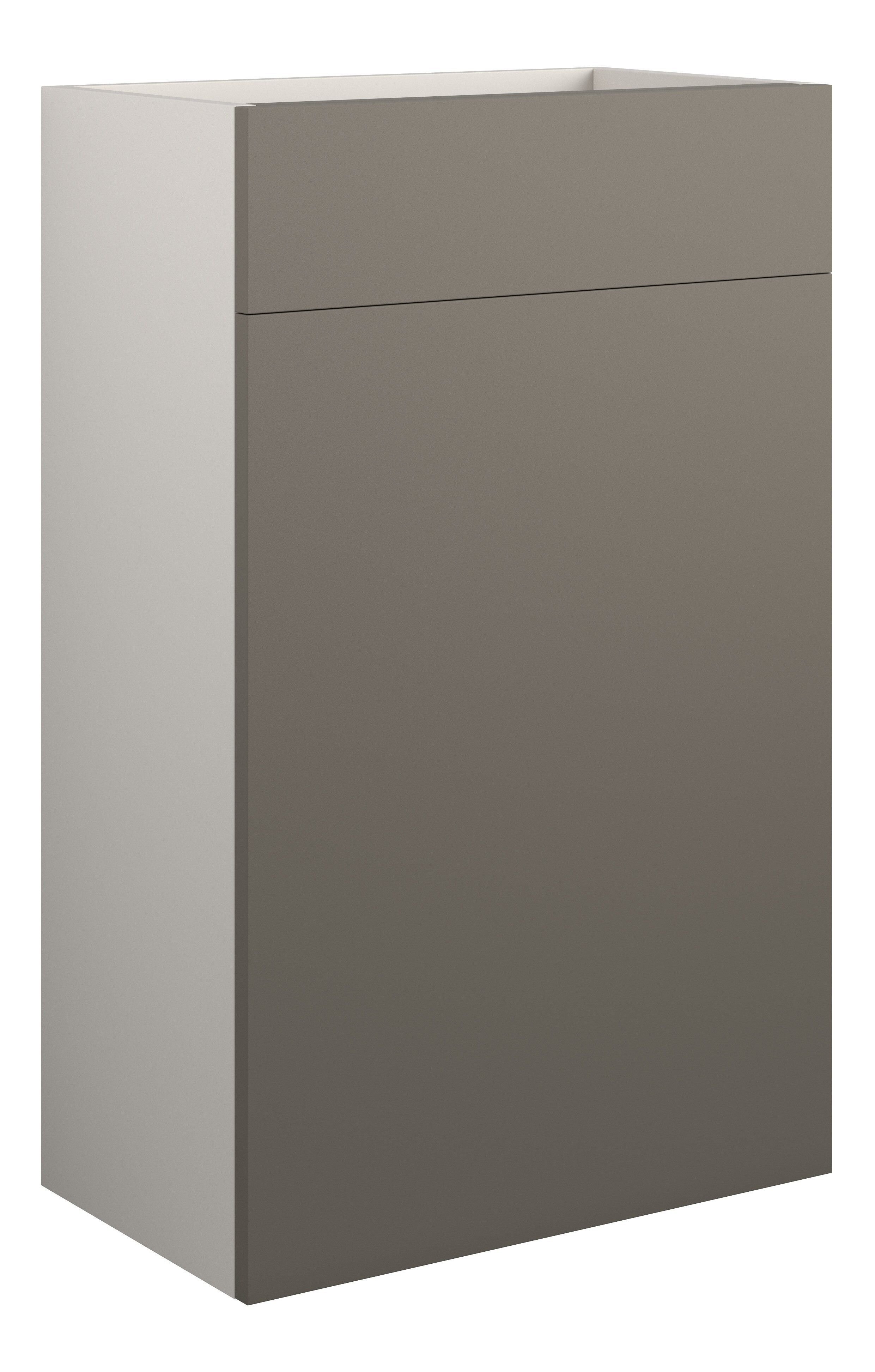 Adula Standard WC Unit 500mm Matt Stone (Grey Cabinet) [PLUM110697]