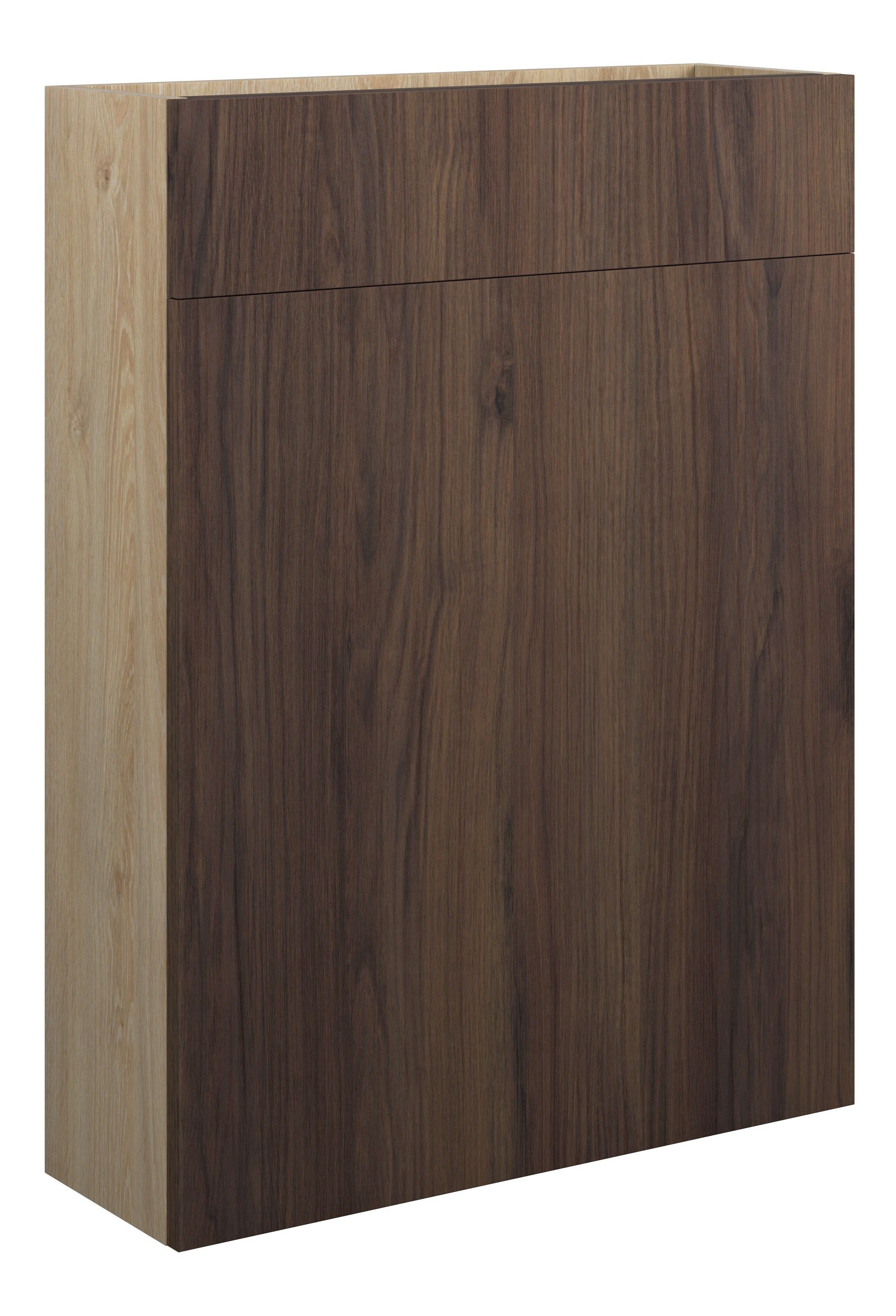 Adula Slim WC Unit 600mm Warm Walnut (Oak Cabinet) [PLUM110843]
