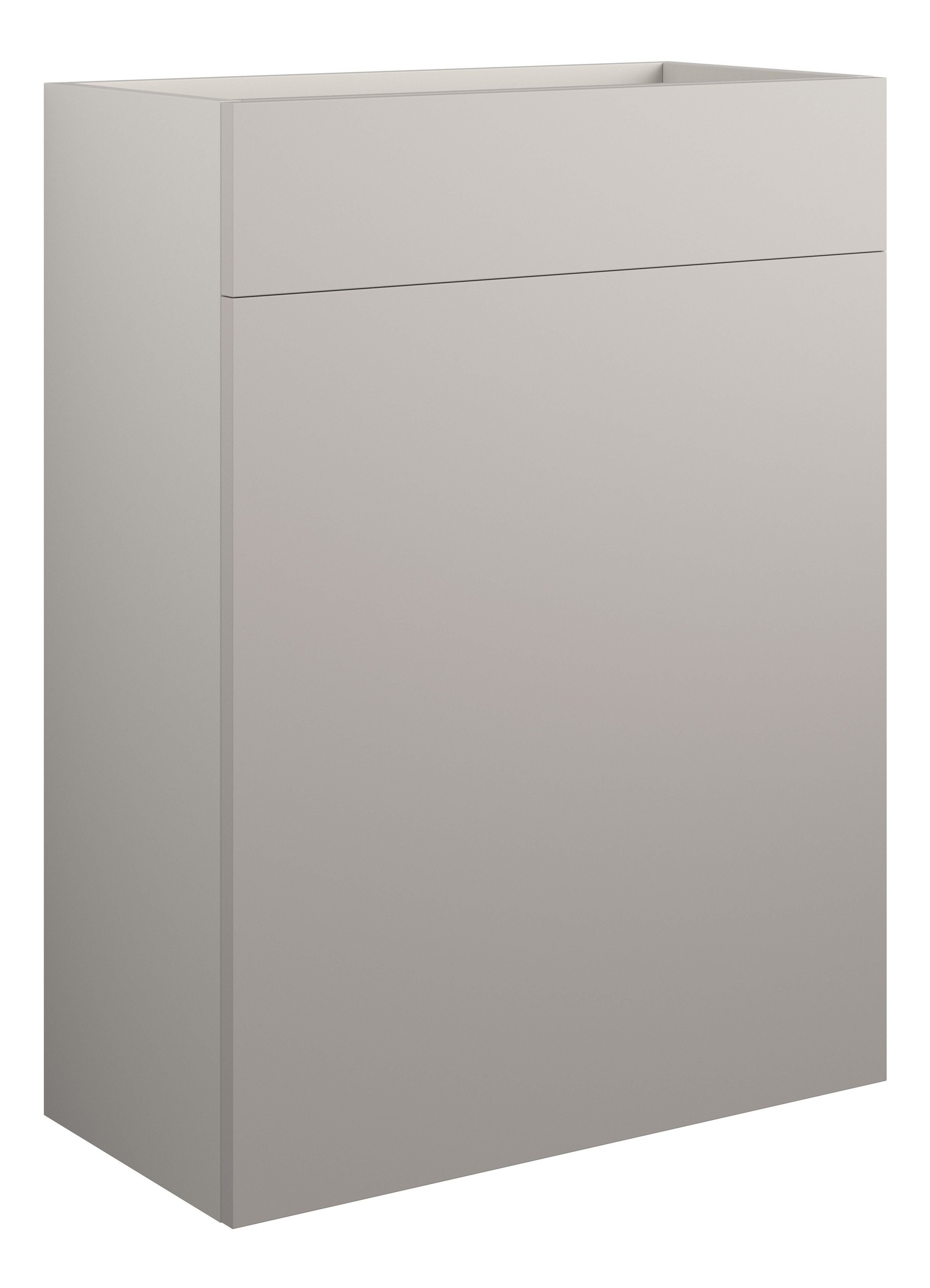 Adula Standard WC Unit 600mm Matt Dove Grey (Grey Cabinet) [PLUM110561]