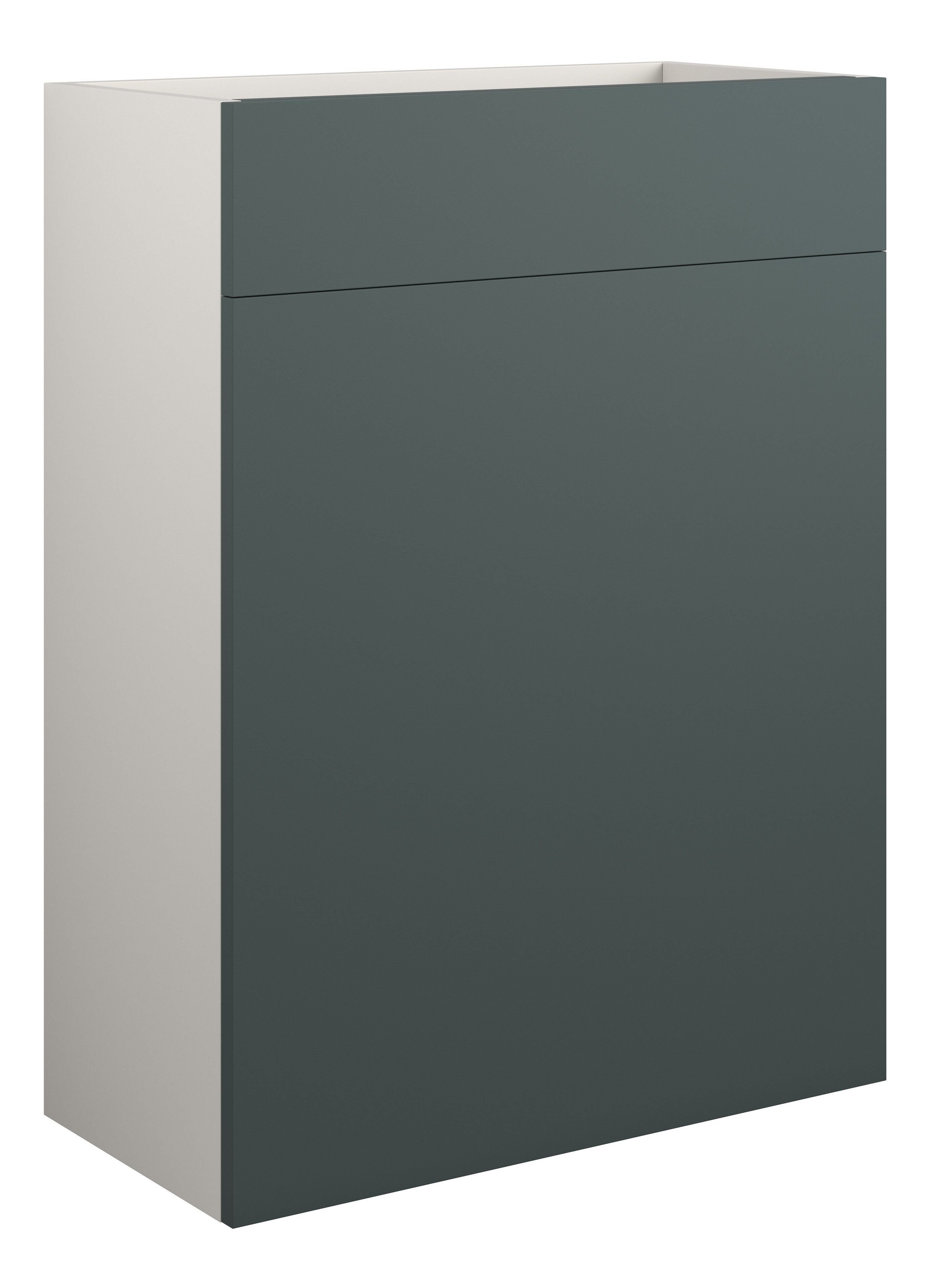 Adula Standard WC Unit 600mm Matt Green (Grey Cabinet) [PLUM110774]