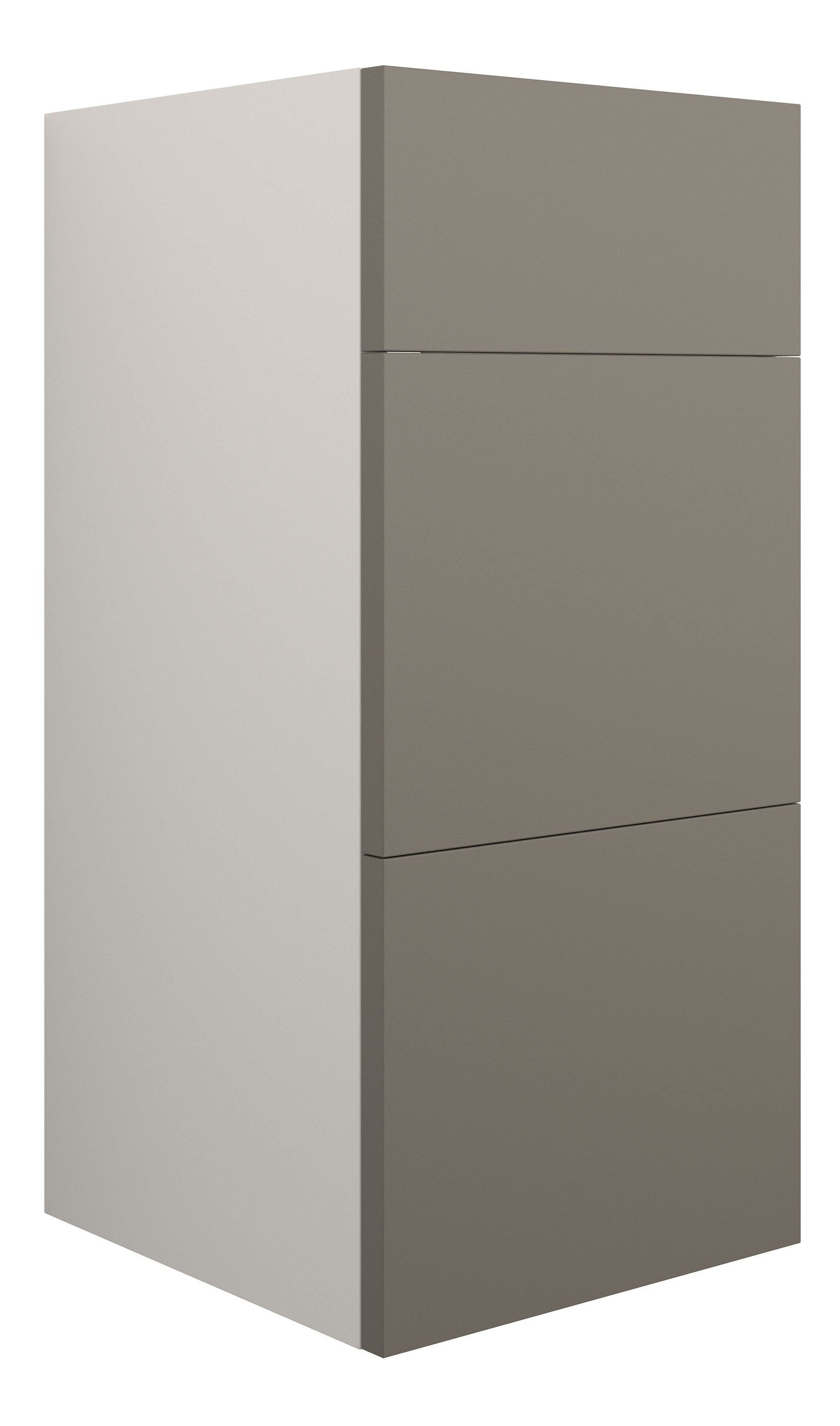Adula Standard 3 Drawer Unit 300mm Matt Stone (Grey Cabinet) [PLUM110676]