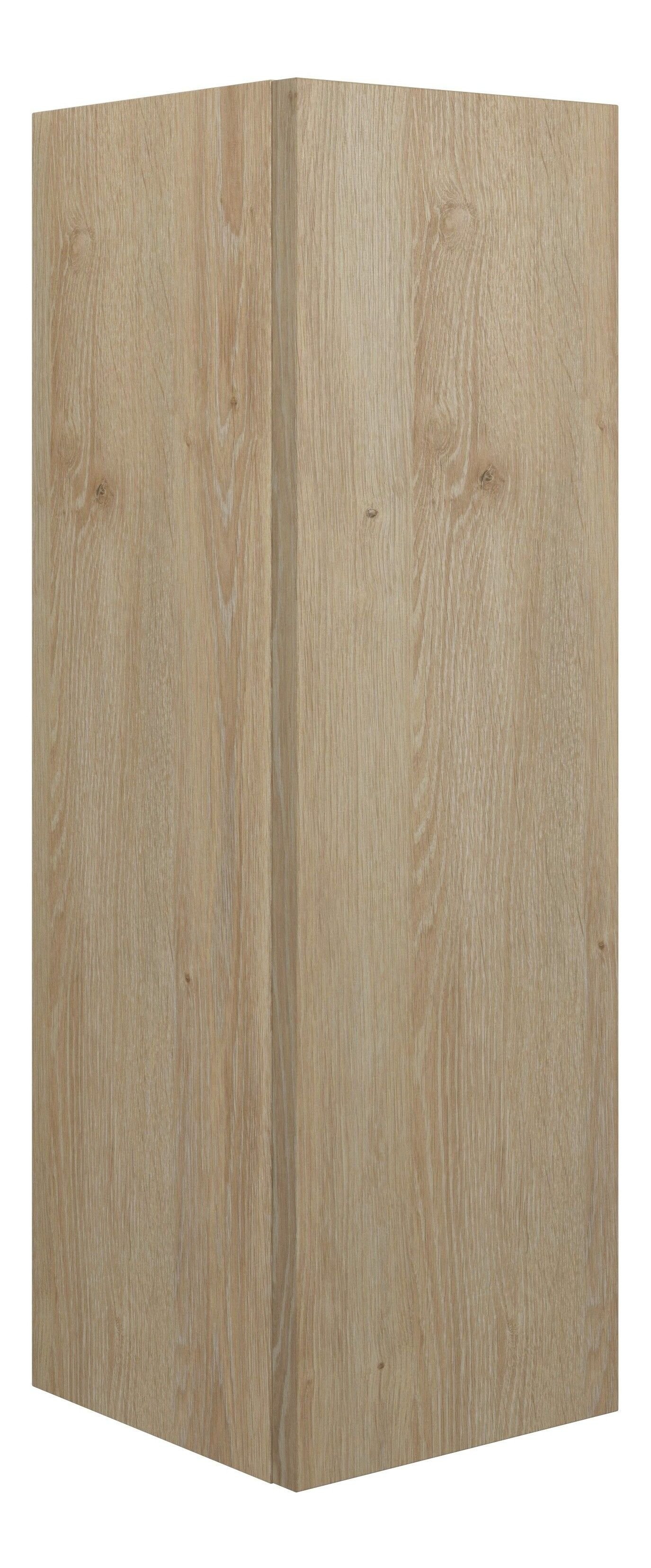 Adula Slim Base Unit 200mm (Single Door) Havana Oak (Oak Cabinet) [PLUM110594]