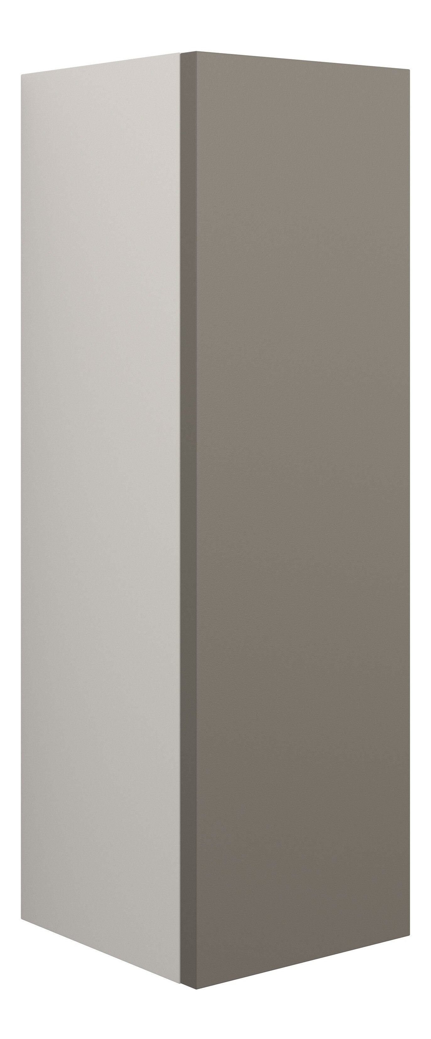 Adula Slim Base Unit 200mm (Single Door) Matt Stone (Grey Cabinet) [PLUM110664]
