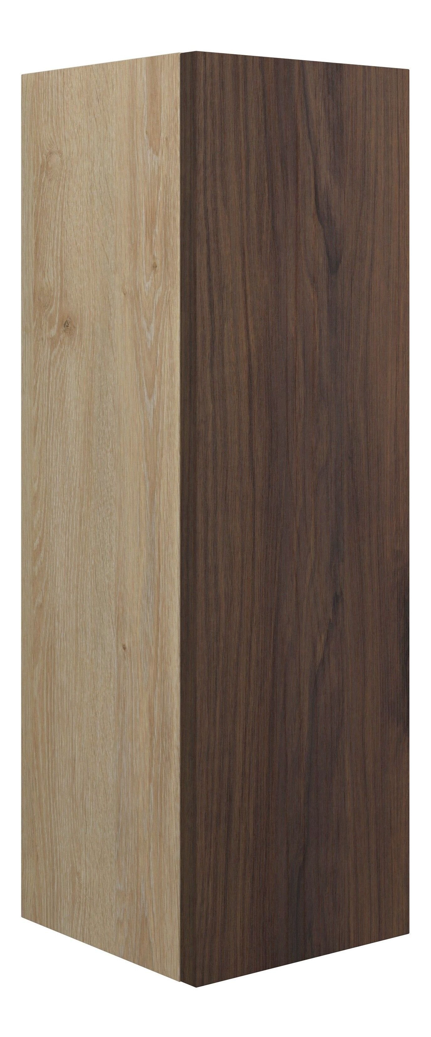 Adula Slim Base Unit 200mm (Single Door) Warm Walnut (Oak Cabinet) [PLUM110806]