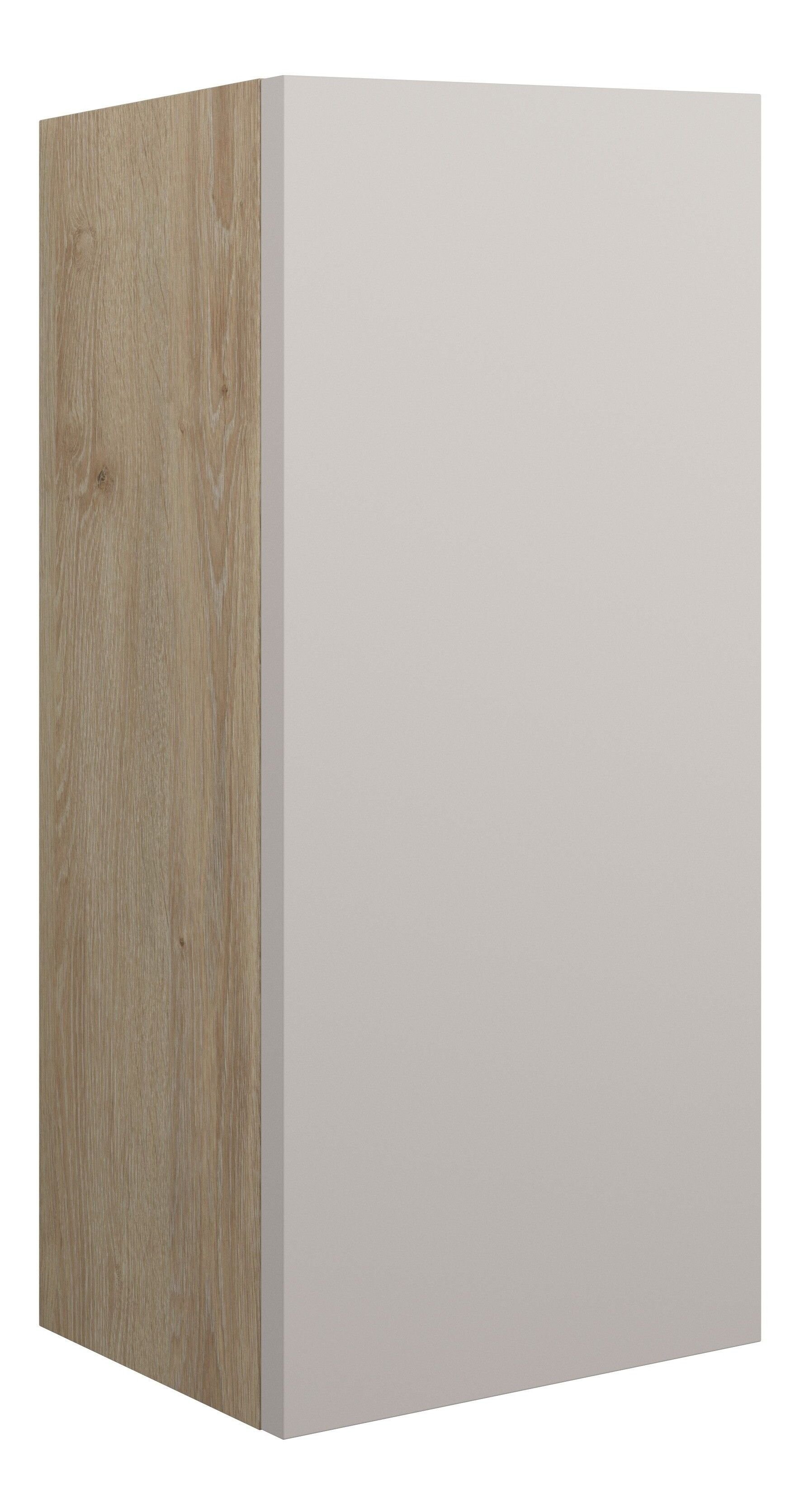 Adula Slim Base Unit 300mm (Single Door) Matt Dove Grey (Oak Cabinet) [PLUM110529]