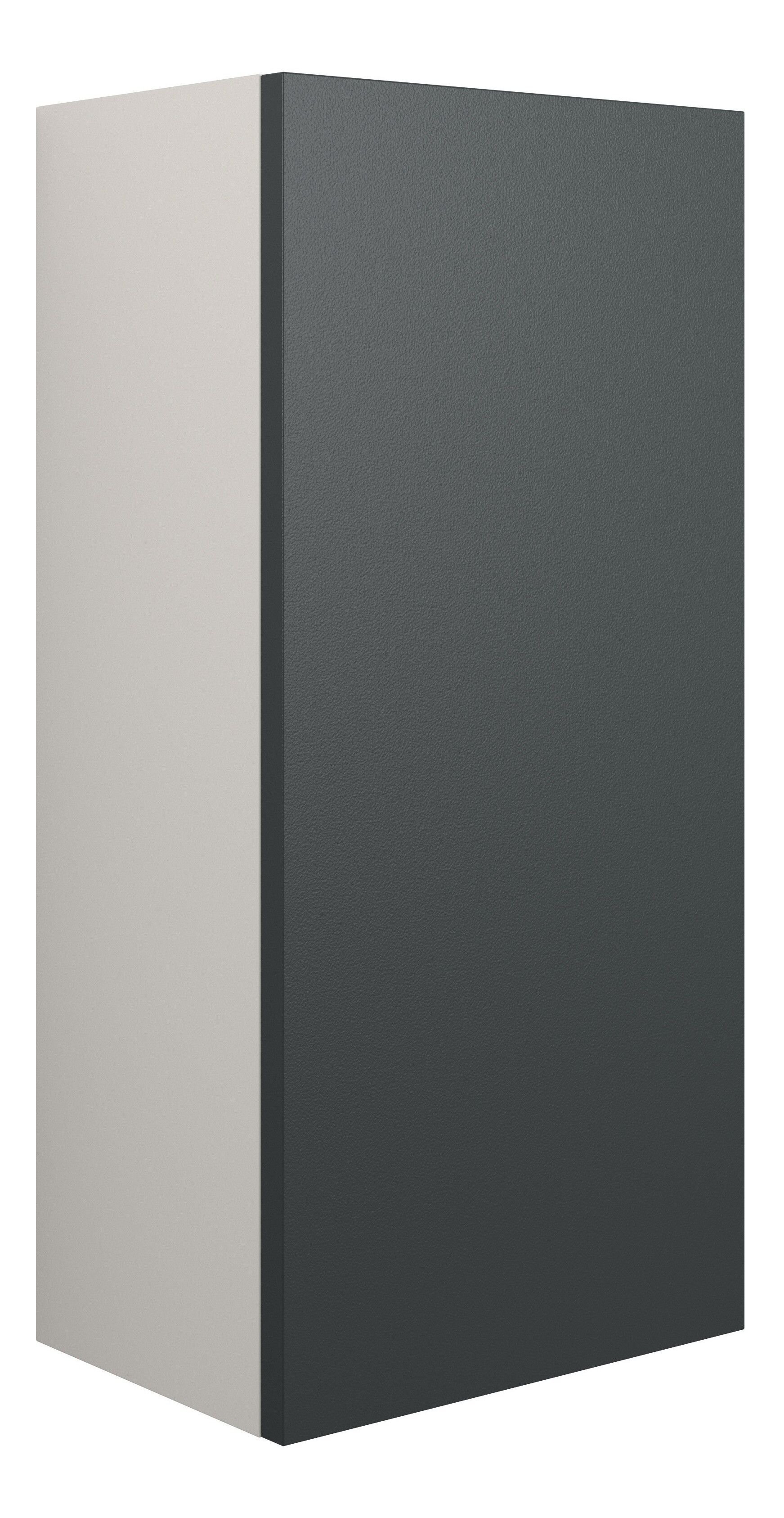 Adula Slim Base Unit 300mm (Single Door) Matt Graphite Grey (Oak Cabinet) [PLUM110458]