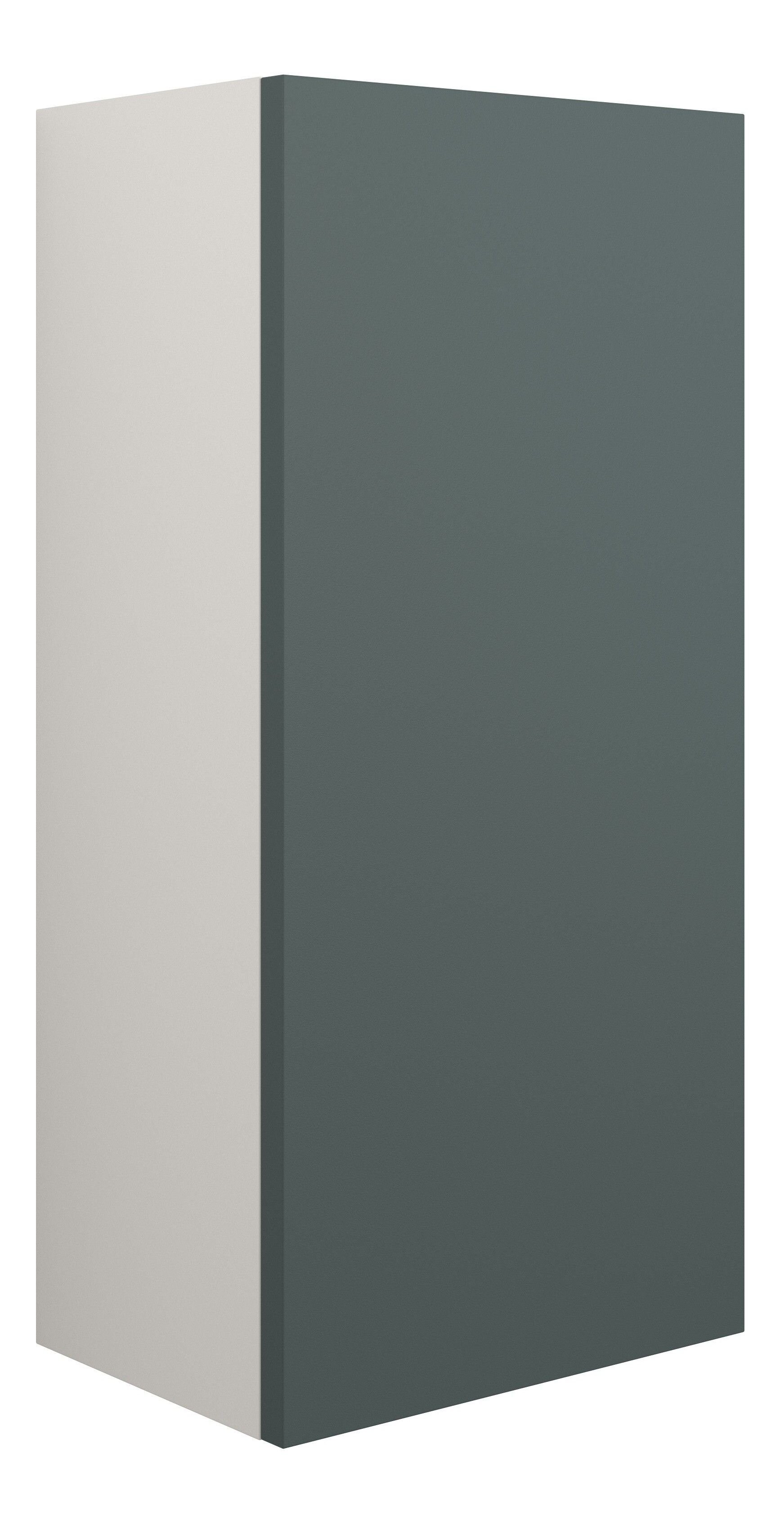 Adula Slim Base Unit 300mm (Single Door) Matt Green (Grey Cabinet) [PLUM110741