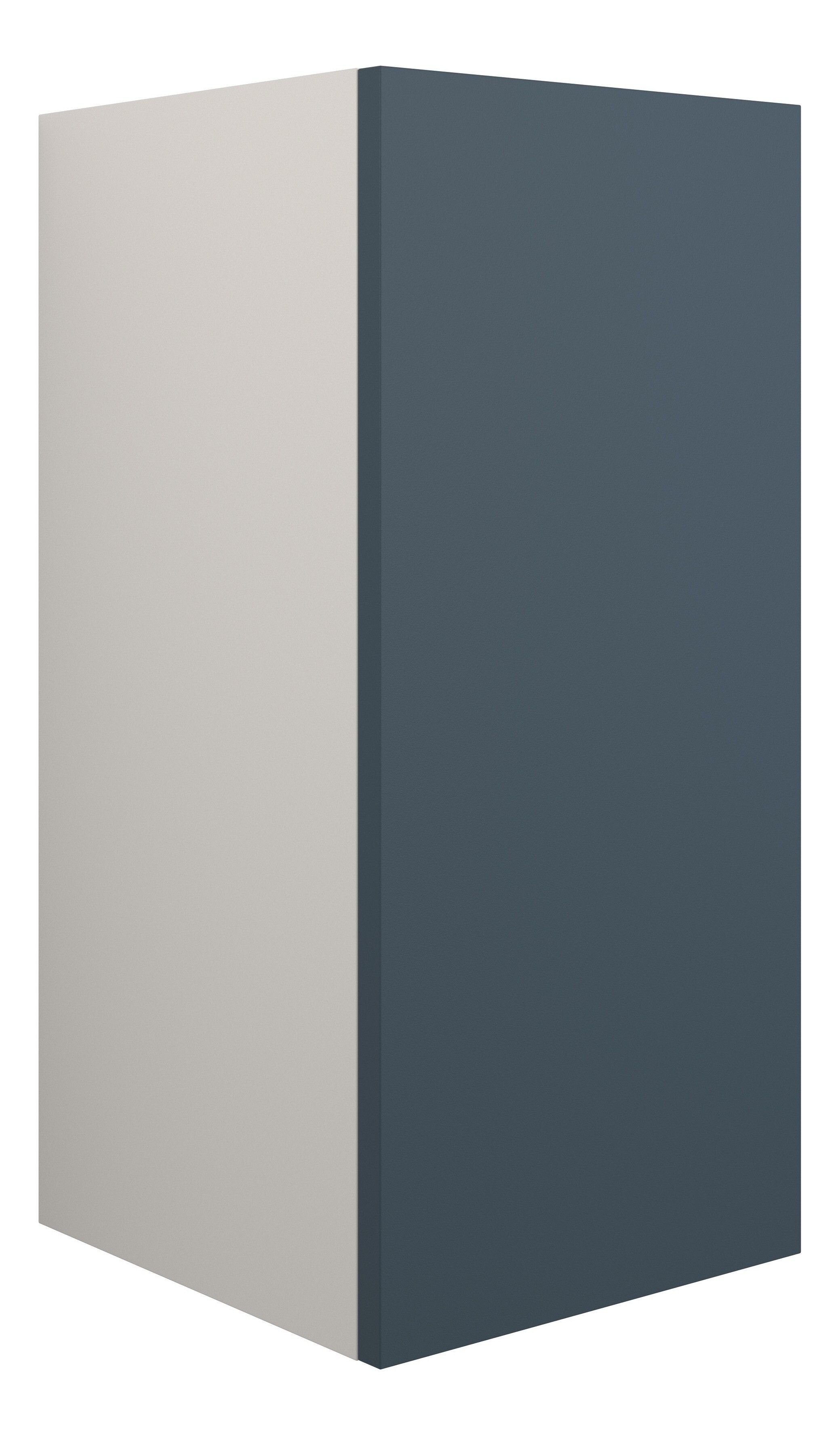 Adula Standard Base Unit 300mm (Single Door) Matt Arley Blue (Grey Cabinet) [PLUM110886]