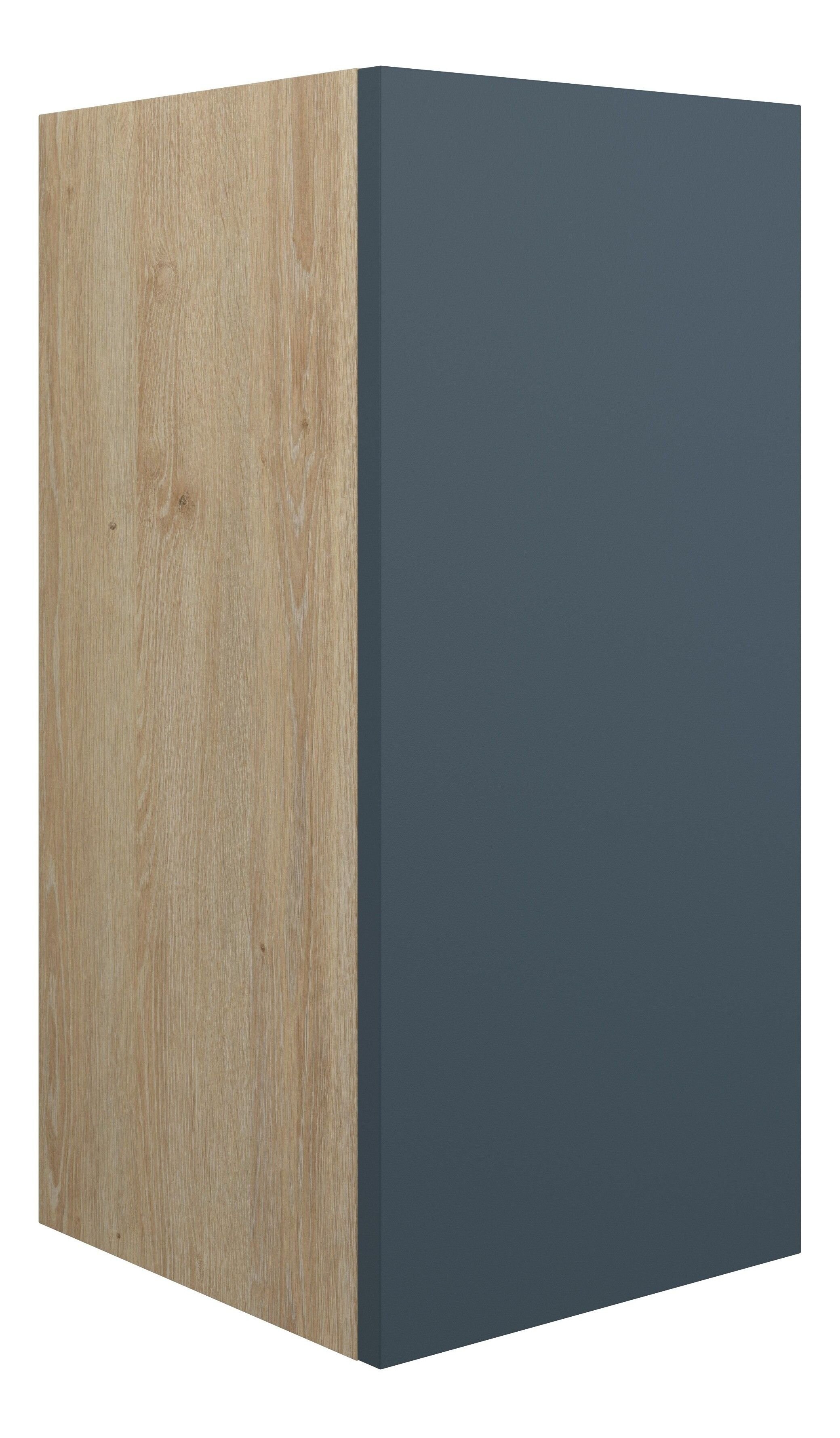 Adula Standard Base Unit 300mm (Single Door) Matt Arley Blue (Oak Cabinet) [PLUM110887]