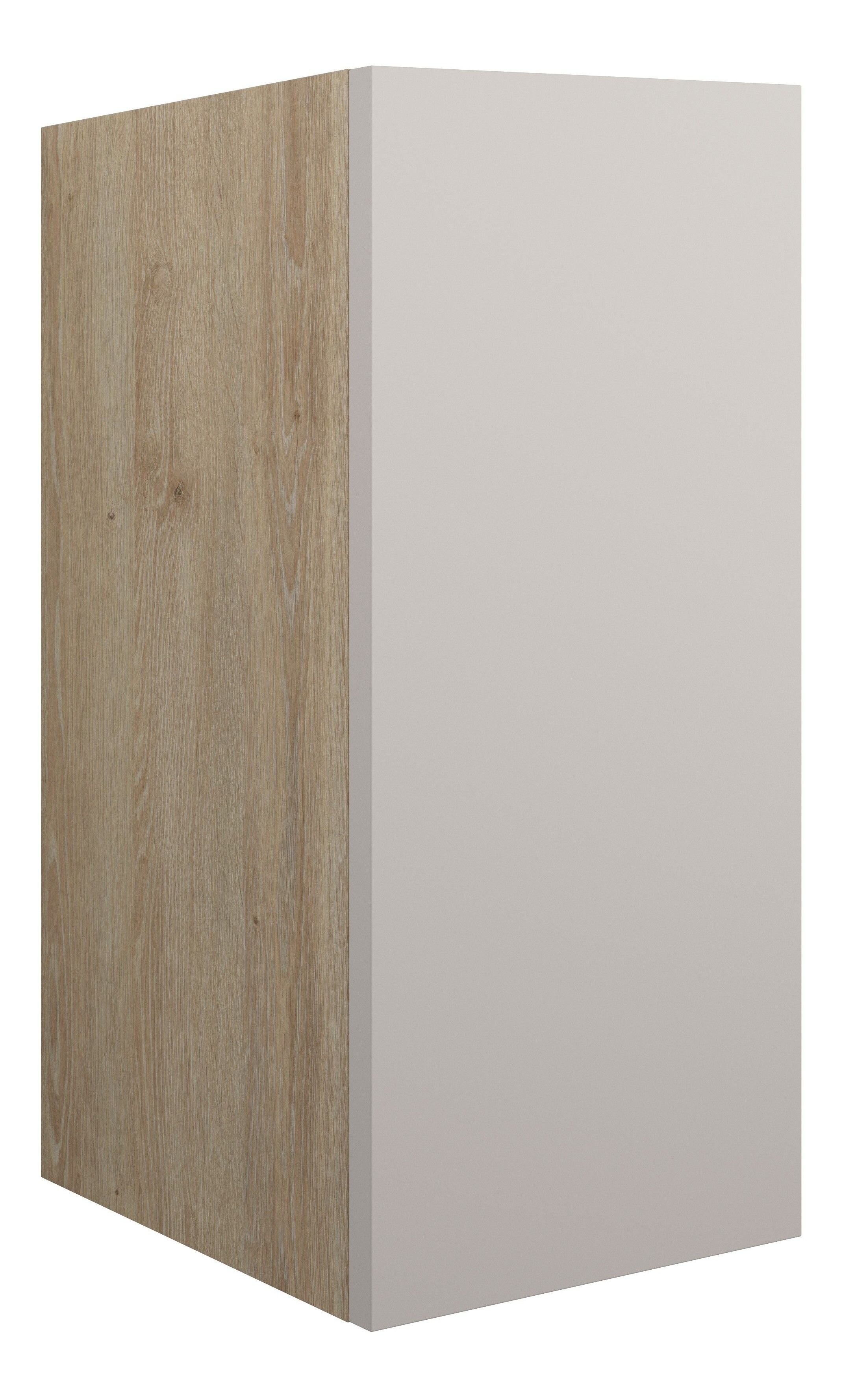 Adula Standard Base Unit 300mm (Single Door) Matt Dove Grey (Oak Cabinet) [PLUM110532]