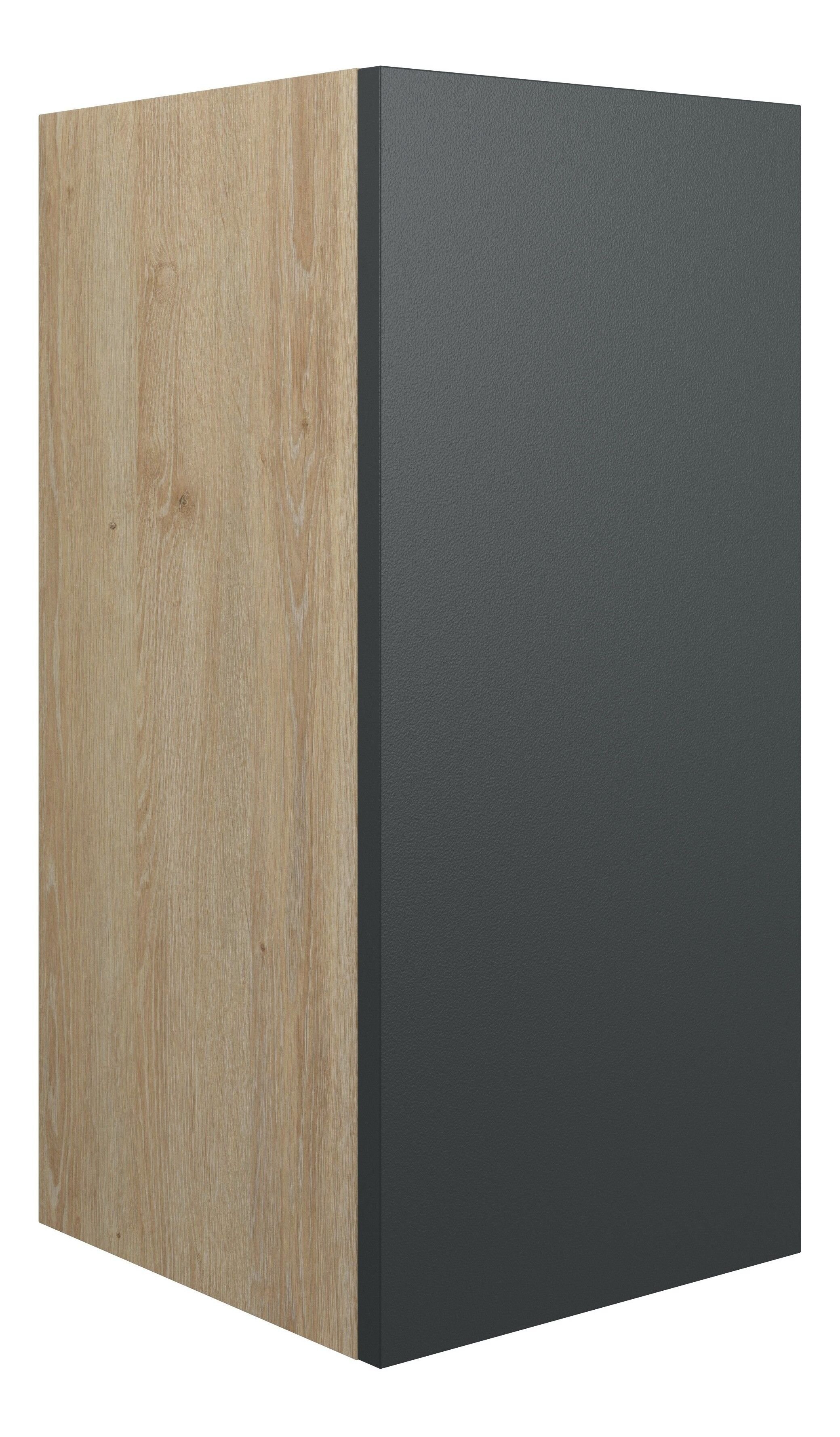 Adula Standard Base Unit 300mm (Single Door) Matt Graphite Grey (Oak Cabinet) [PLUM110461]
