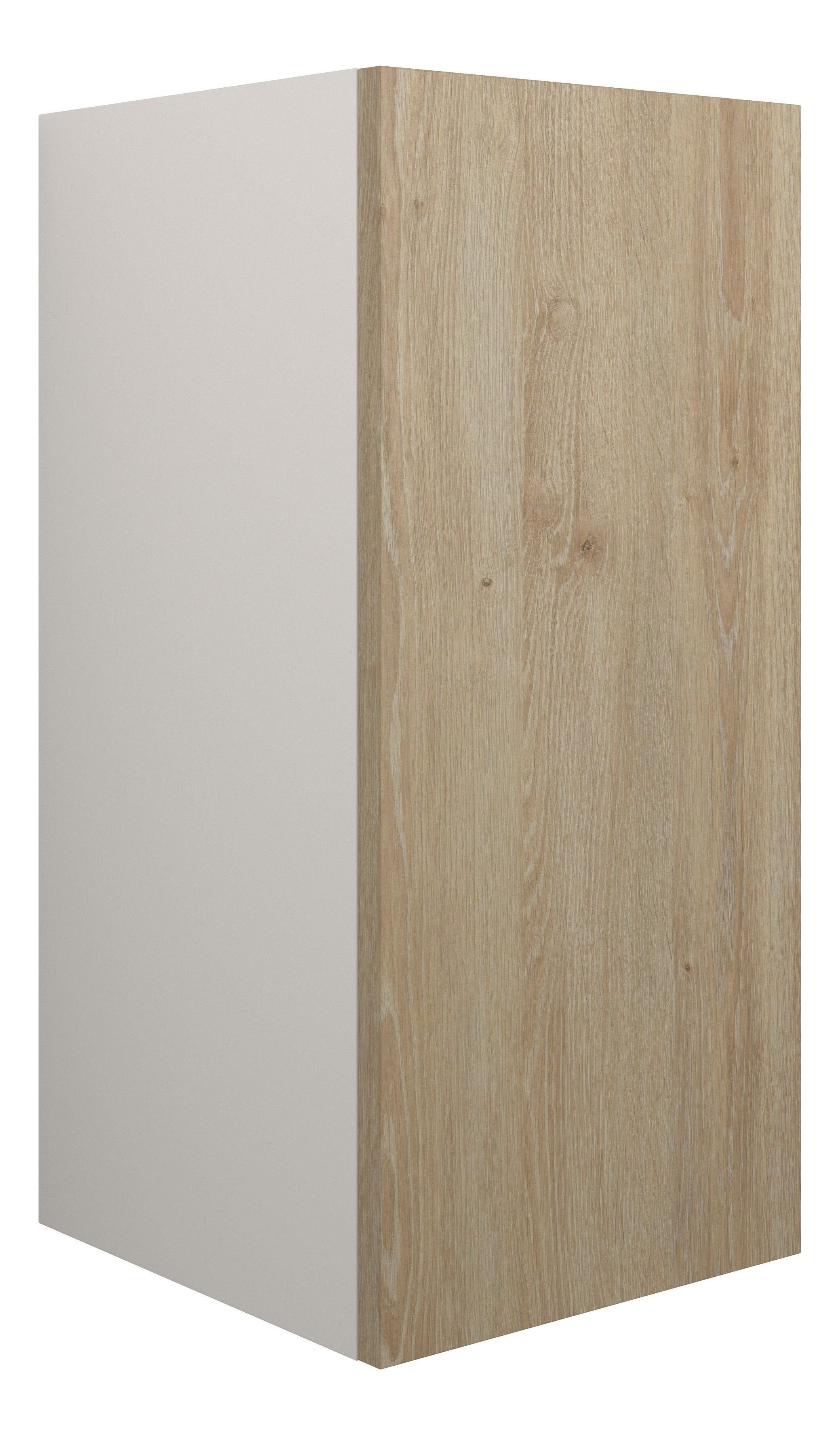 Adula Standard Base Unit 300mm (Single Door) Havana Oak (Grey Cabinet) [PLUM110602]
