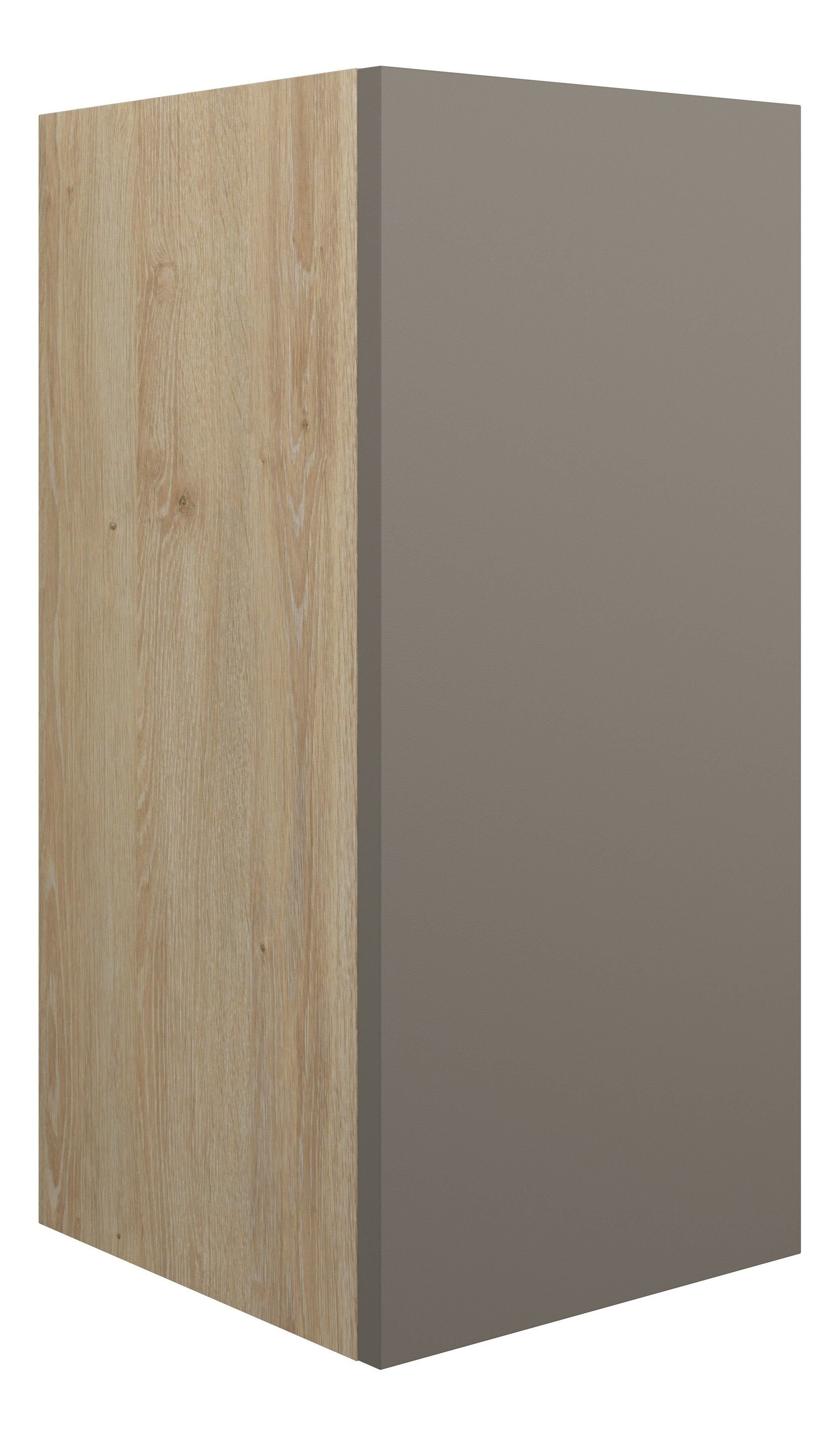 Adula Standard Base Unit 300mm (Single Door) Matt Stone (Oak Cabinet) [PLUM110674]