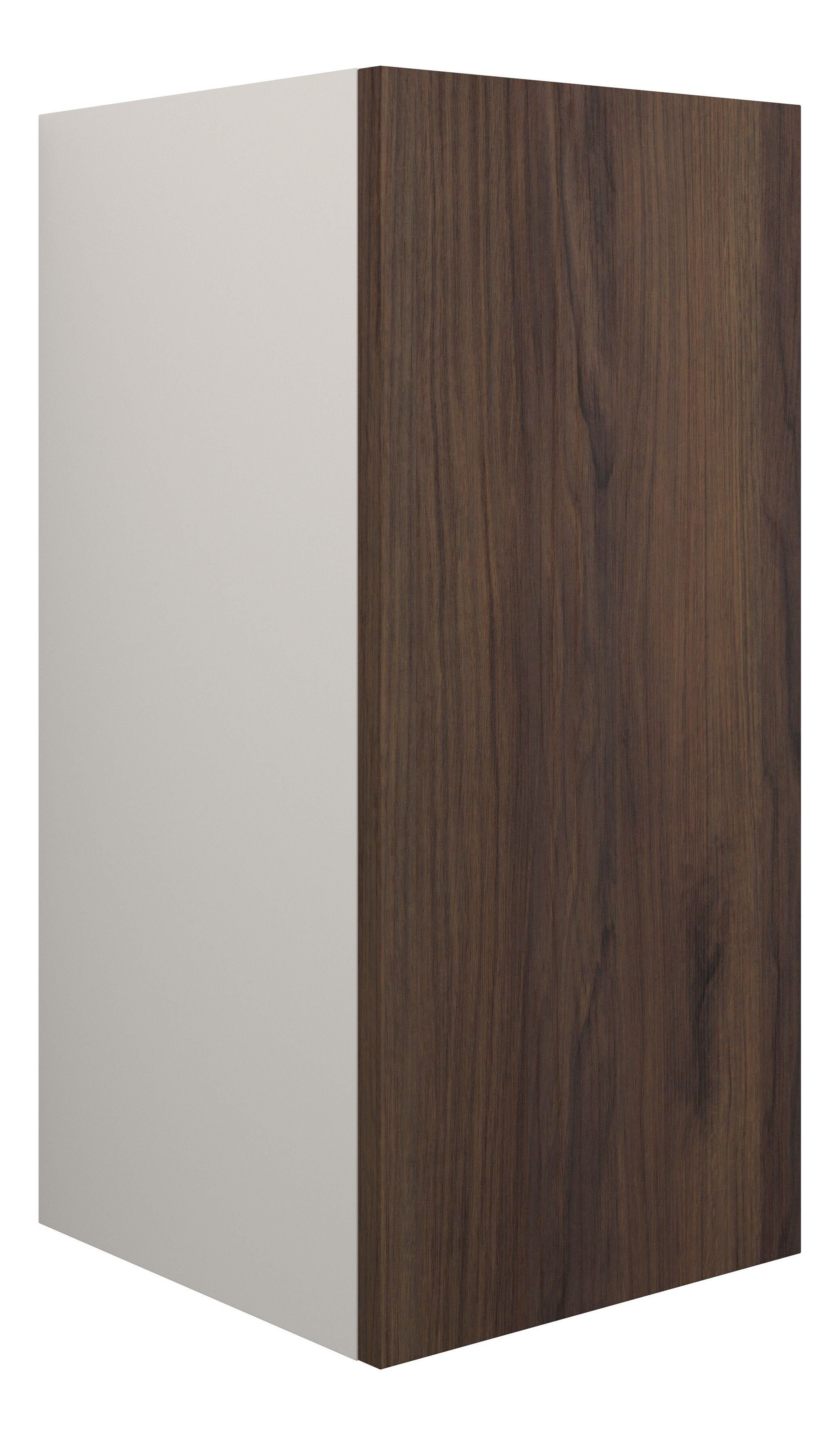 Adula Standard Base Unit 300mm (Single Door) Warm Walnut (Grey Cabinet) [PLUM110815]