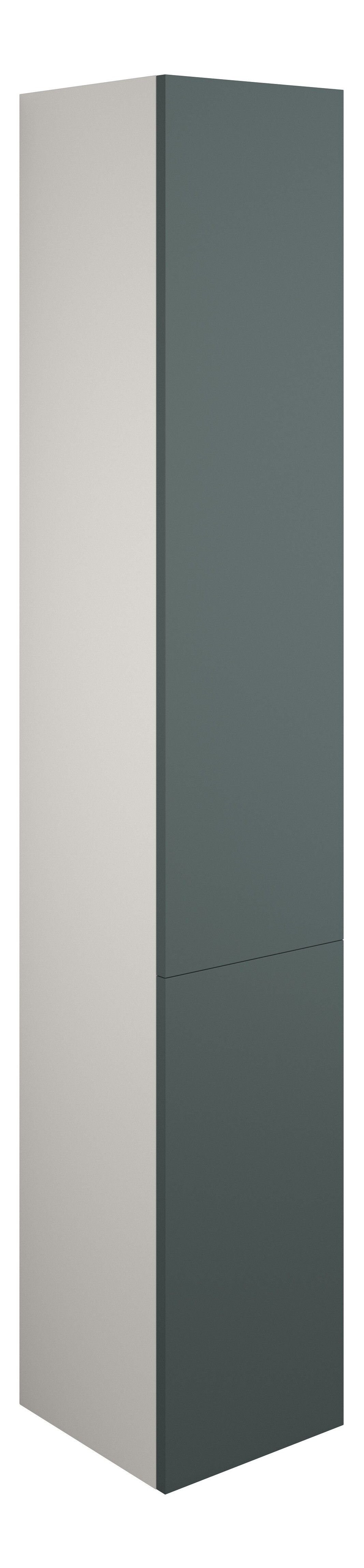 Adula Tall Unit (2 Door) 1760mm Matt Green (Grey Cabinet) [PLUM110750]