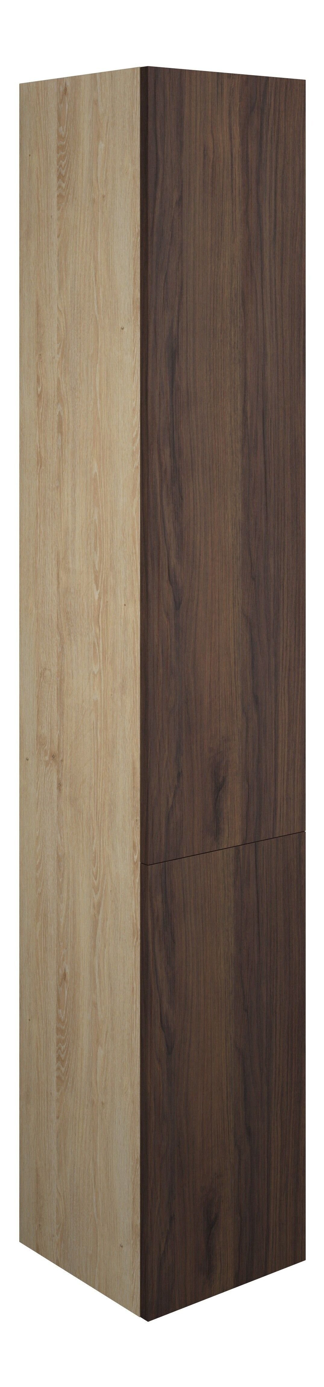 Adula Tall Unit (2 Door) 1760mm Warm Walnut (Oak Cabinet) [PLUM110822]