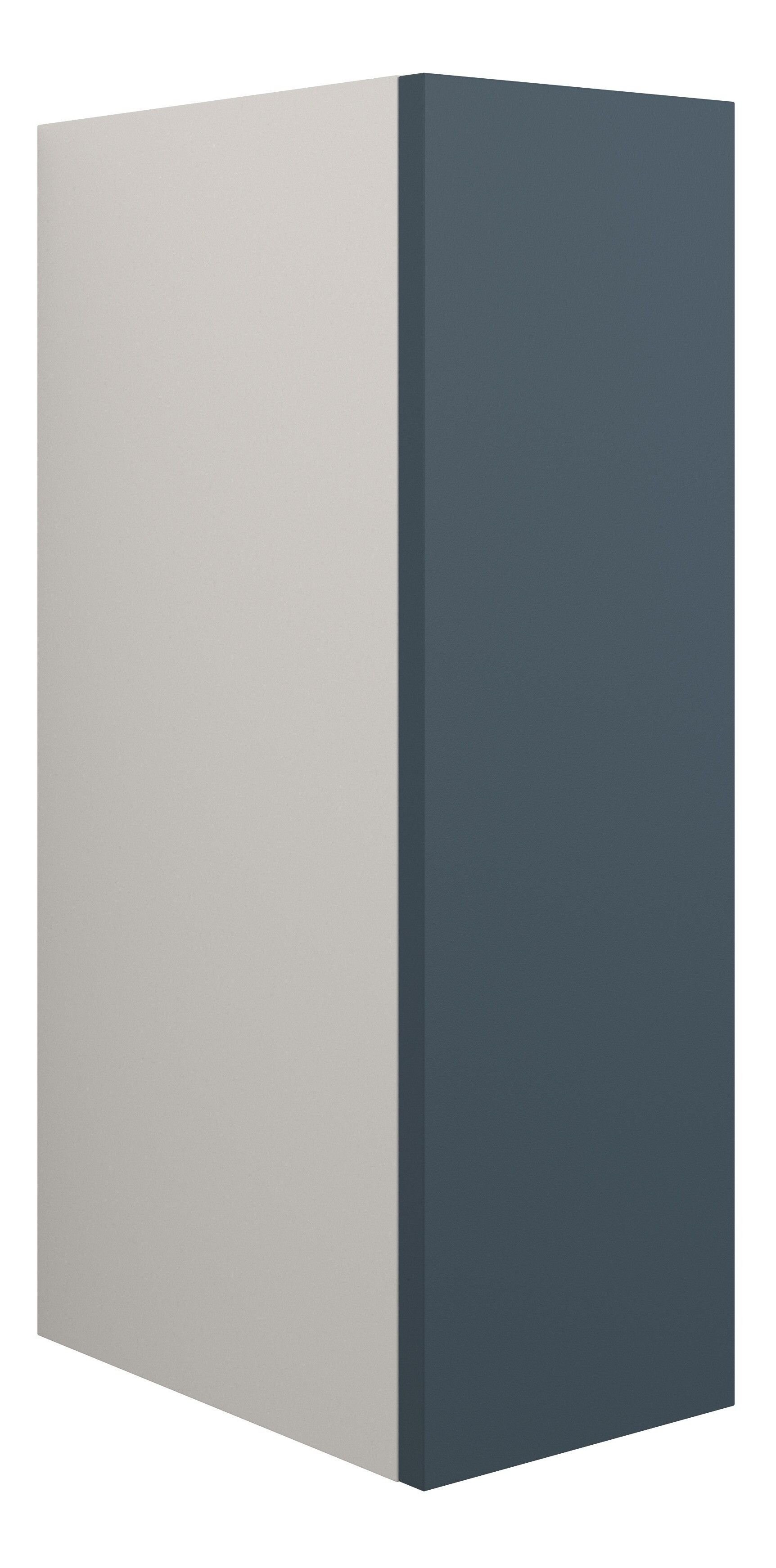 Adula Toilet Roll Unit 200mm Matt Arley Blue (Grey Cabinet) [PLUM110880]