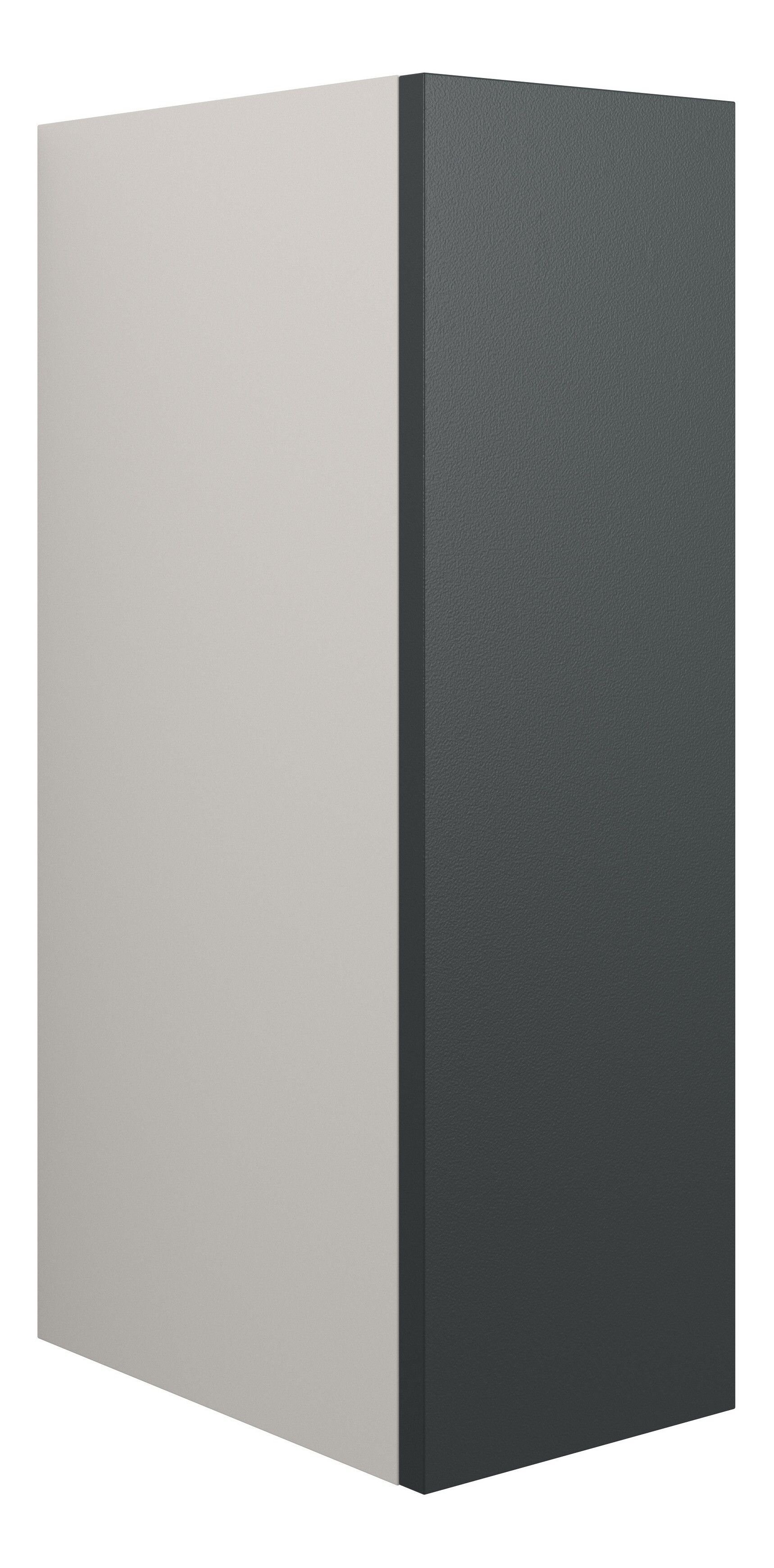Adula Toilet Roll Unit 200mm Matt Graphite Grey (Grey Cabinet) [PLUM110454]