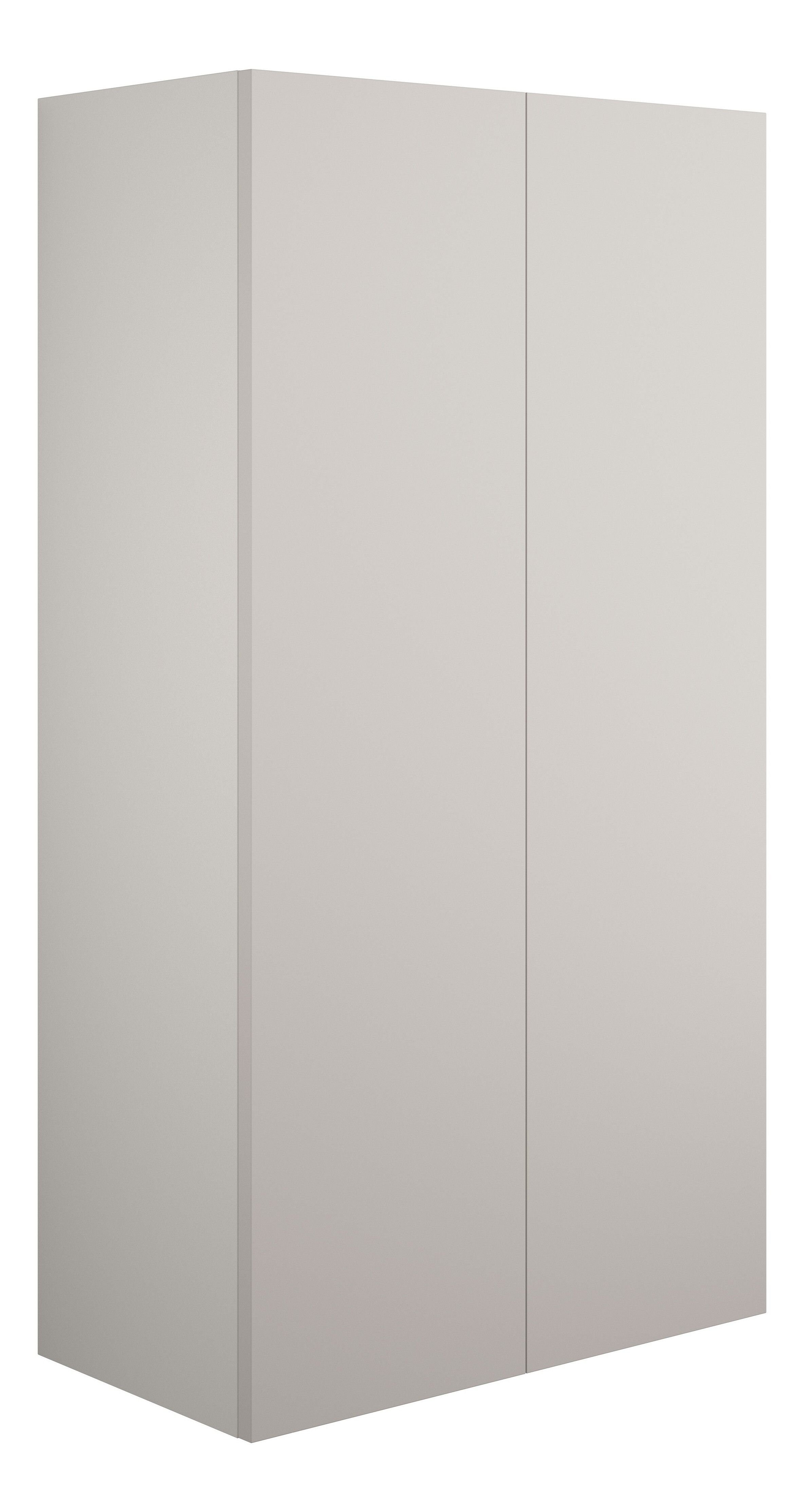 Adula Standard Wall Mounted Storage Unit (2 Door) 600mm Matt Dove Grey (Grey Cabinet) [PLUM110567]